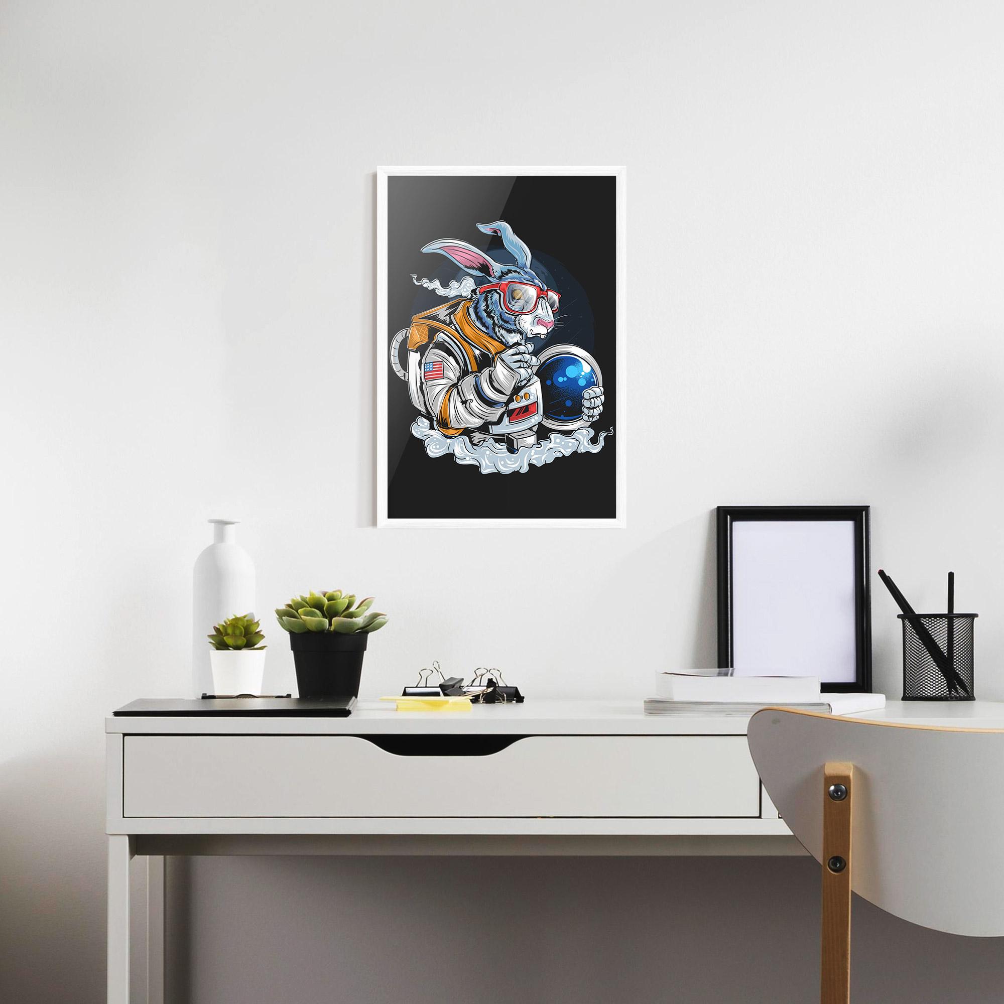 Gerahmte Poster Moon Bunny mockup 7