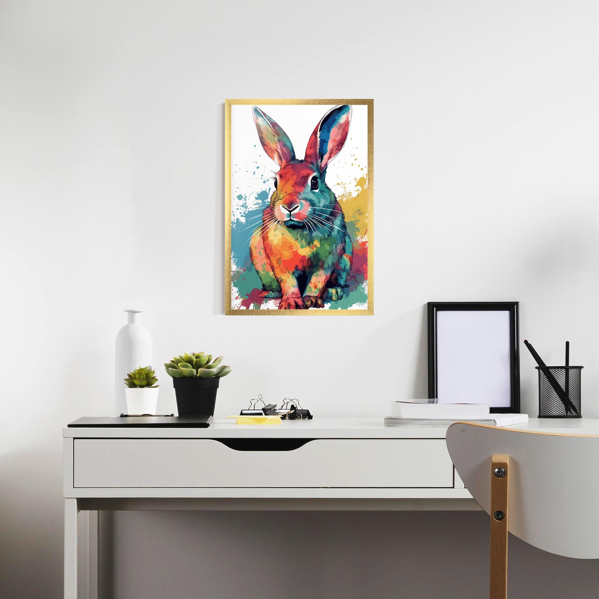 Gerahmte Poster Brush Rabbit mockup 7