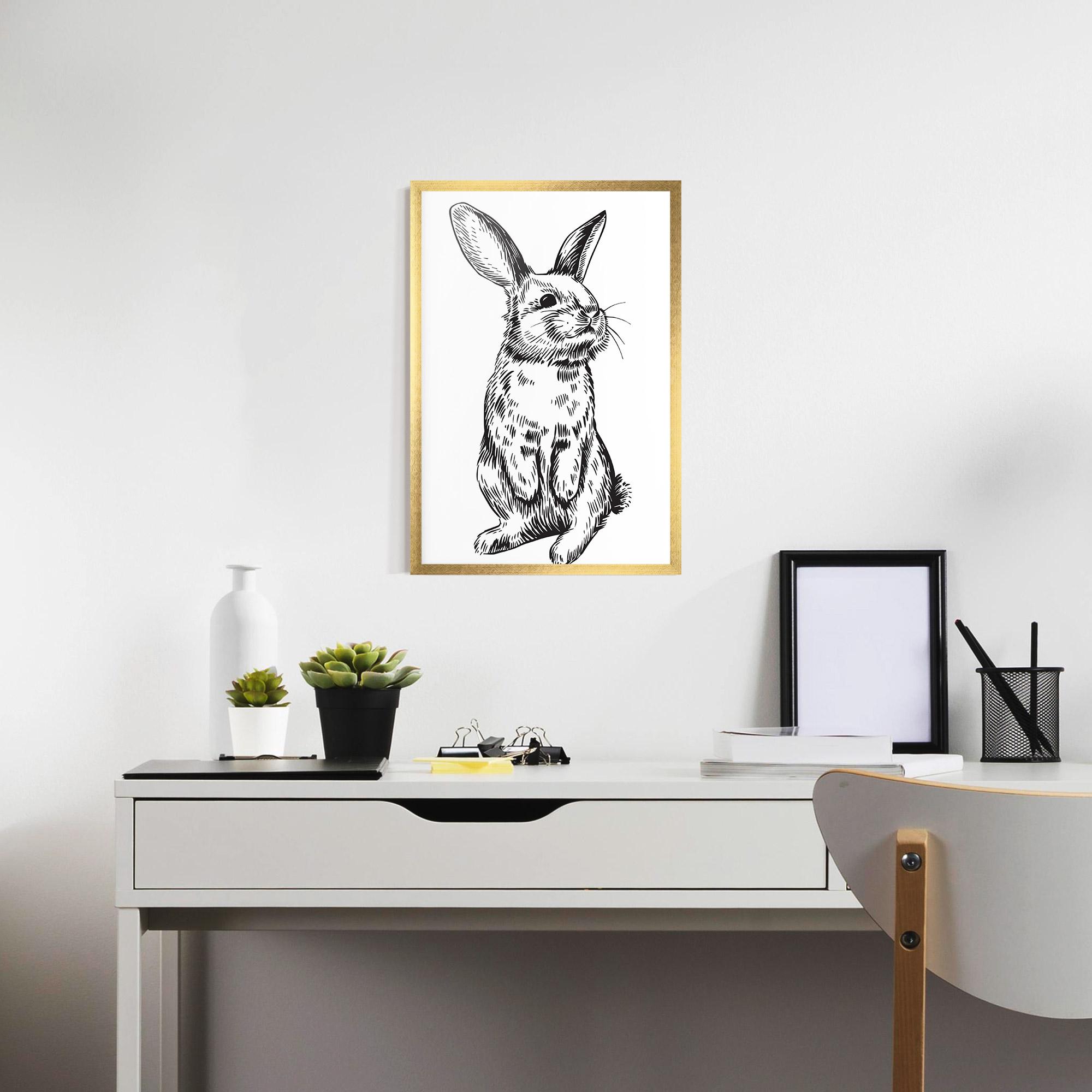 Gerahmte Poster Cute Bunny mockup 7