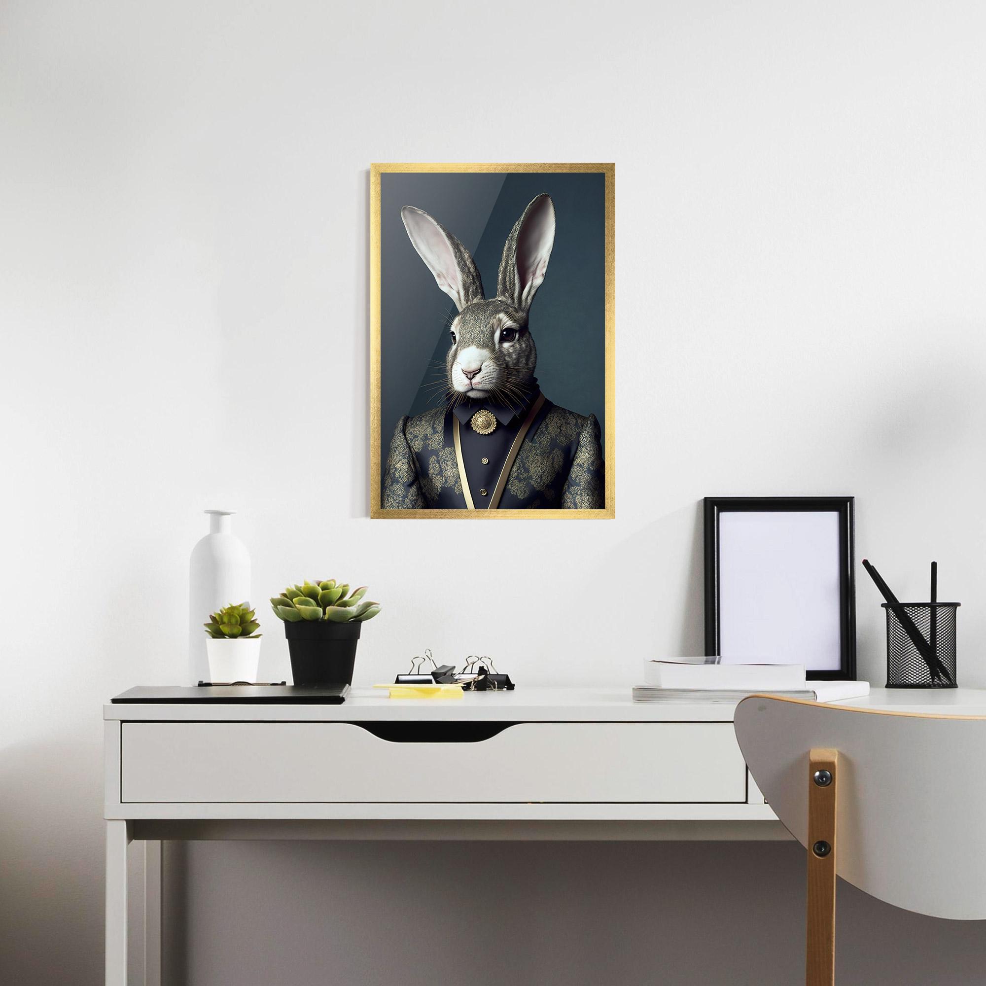 Gerahmte Poster Elegant Rabbit mockup 7
