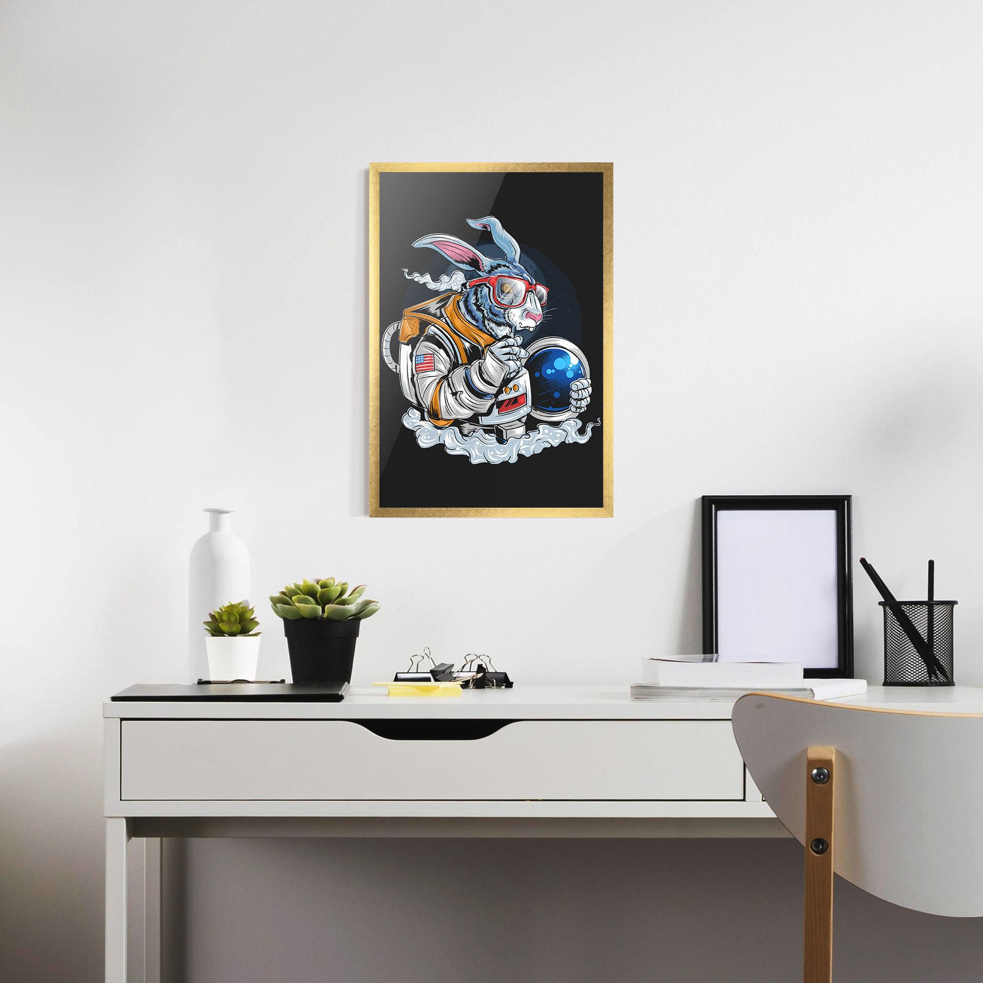 Gerahmte Poster Moon Bunny mockup 7