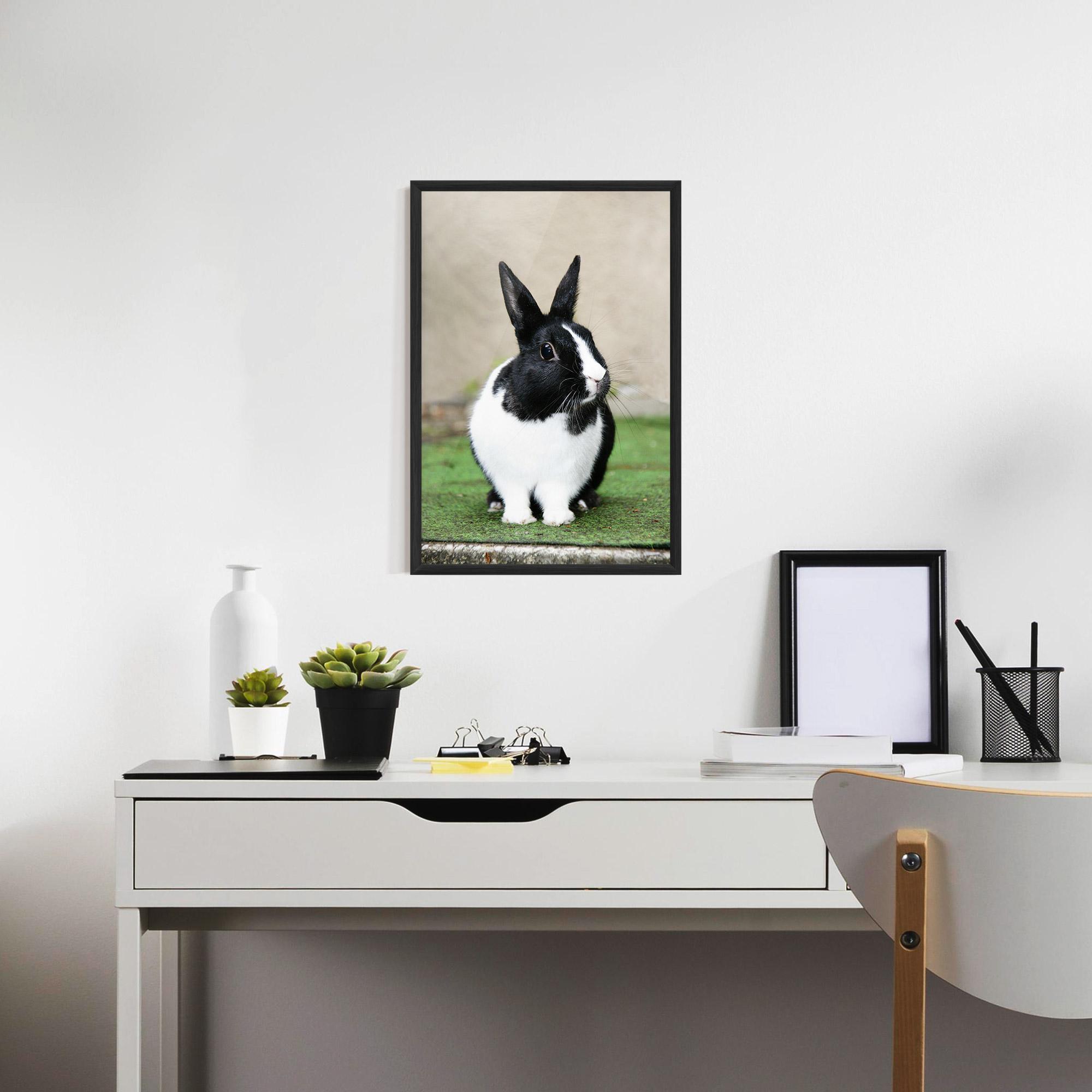 Gerahmte Poster Black Ear Rabbit mockup 7