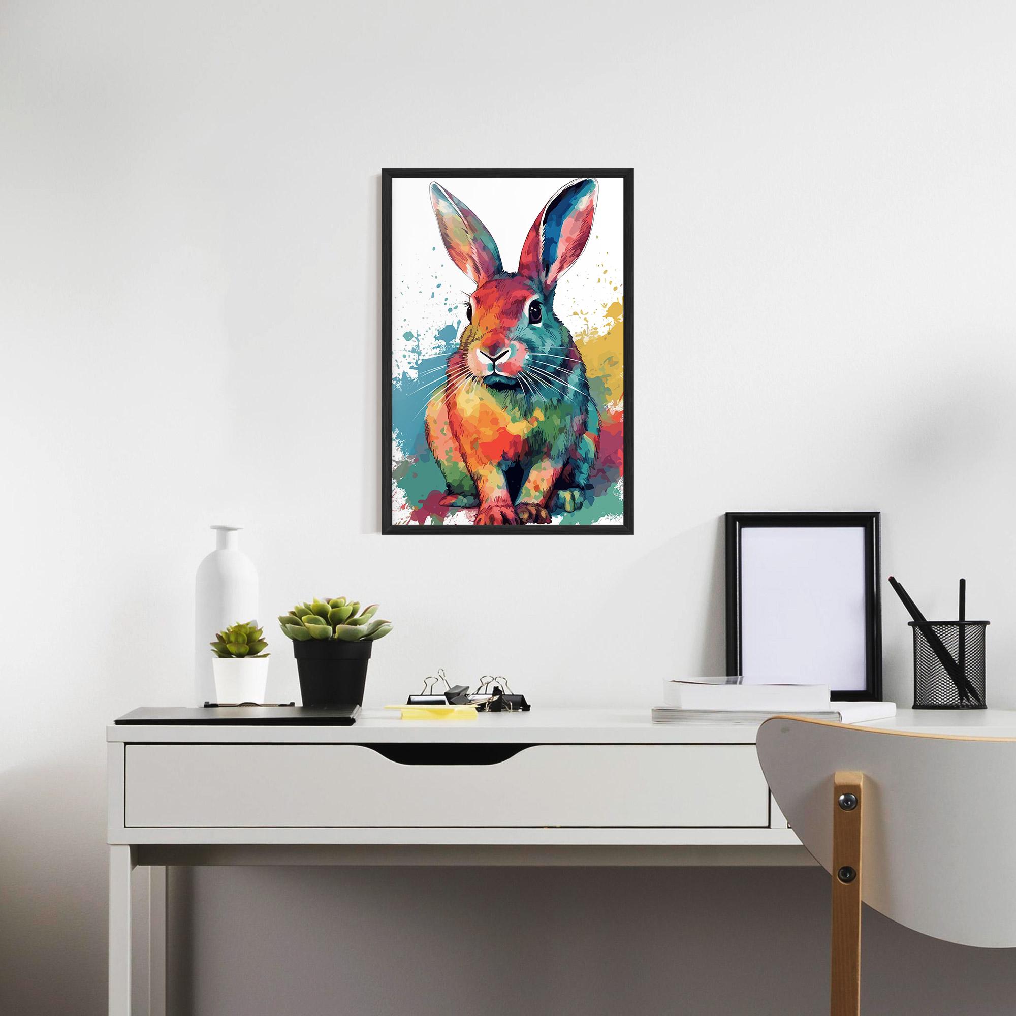 Gerahmte Poster Brush Rabbit mockup 7