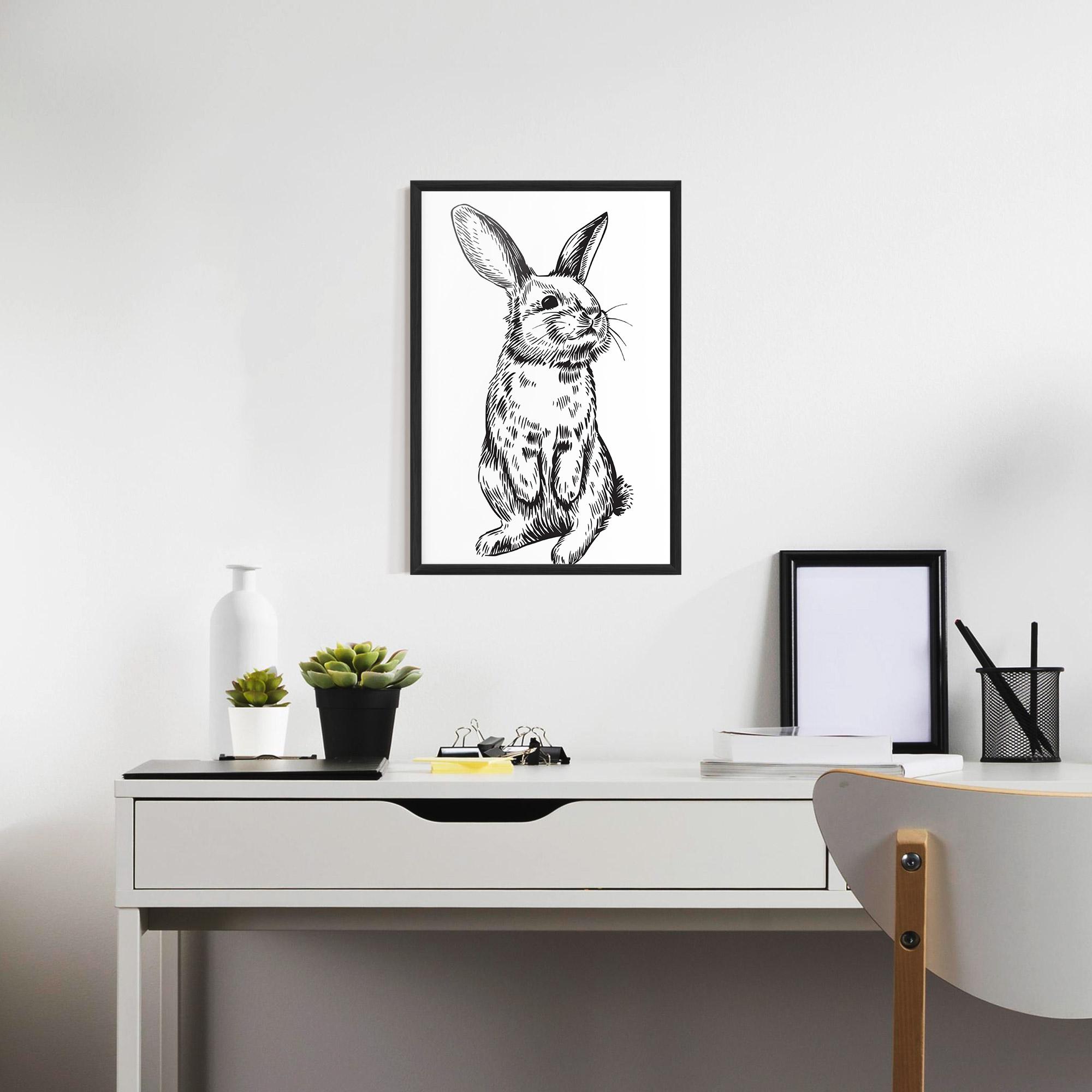 Gerahmte Poster Cute Bunny mockup 7