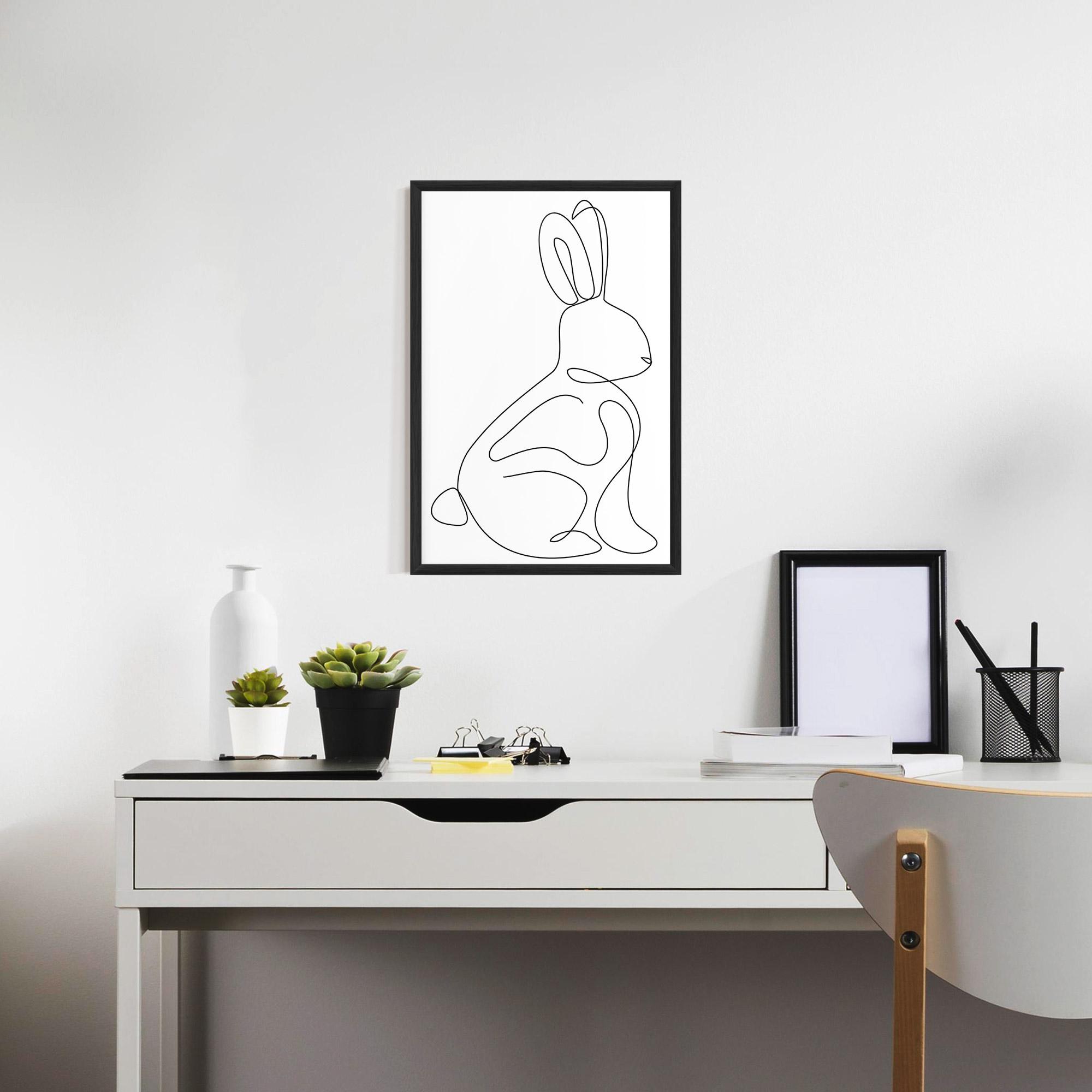 Gerahmte Poster Cute Rabbit mockup 7
