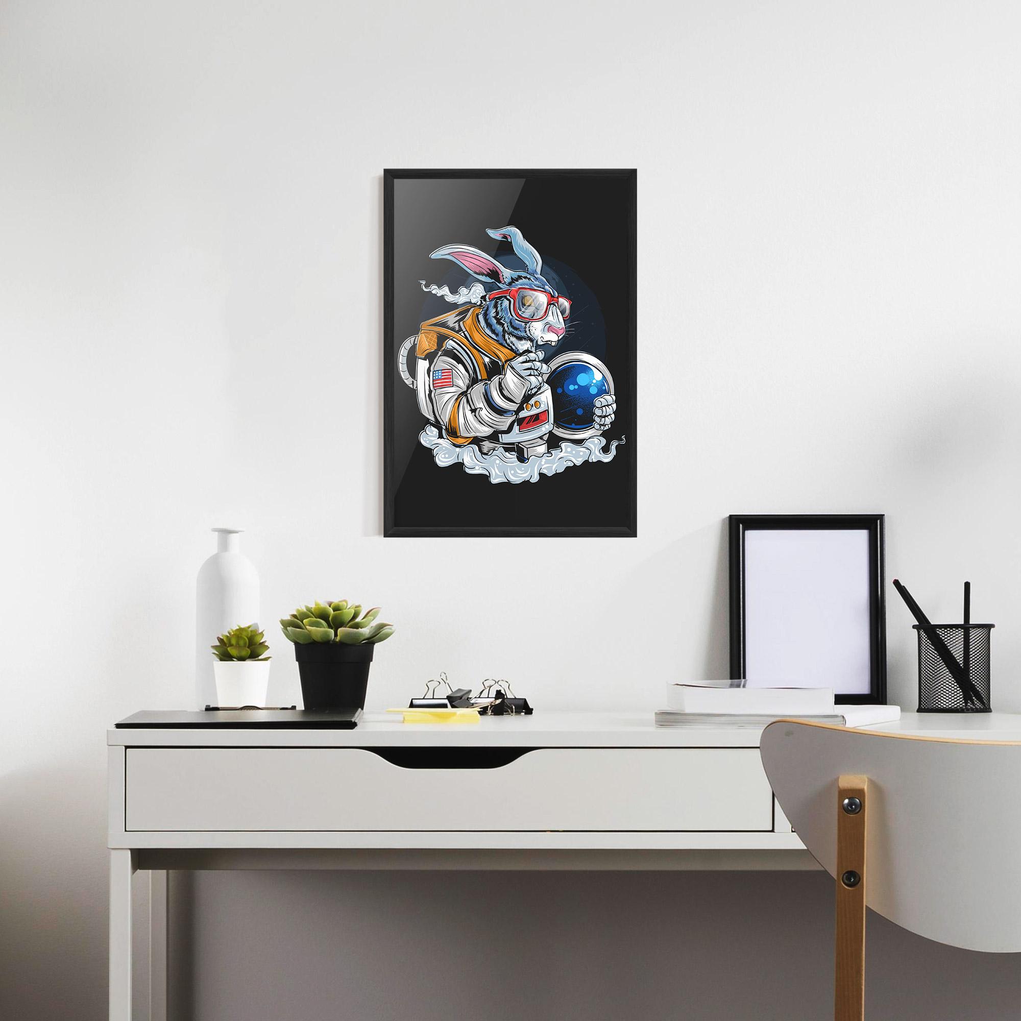 Gerahmte Poster Moon Bunny mockup 7