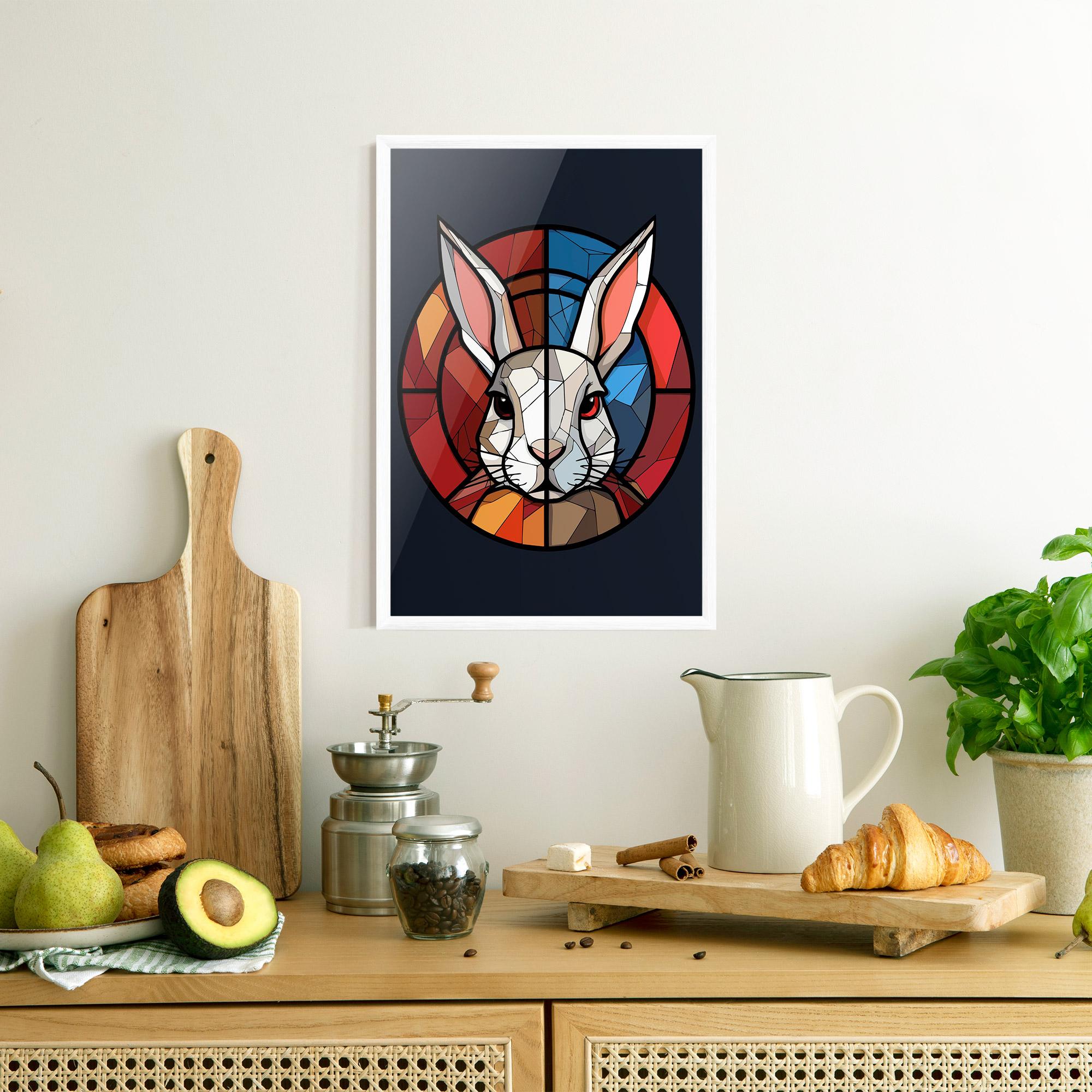 Gerahmte Poster Bunny mockup 8