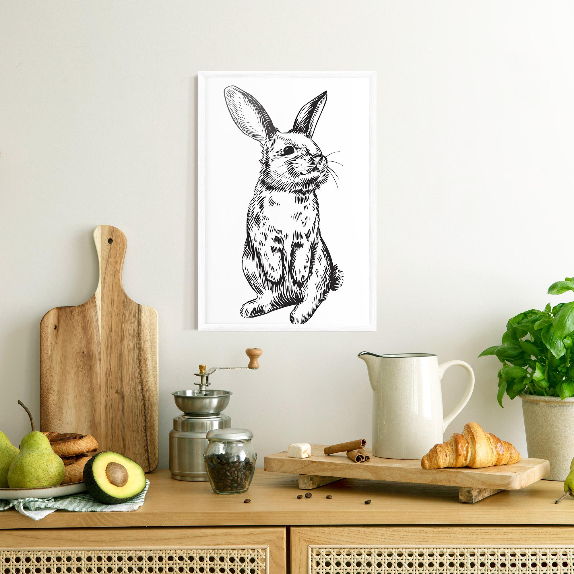 Gerahmte Poster Cute Bunny mockup 8