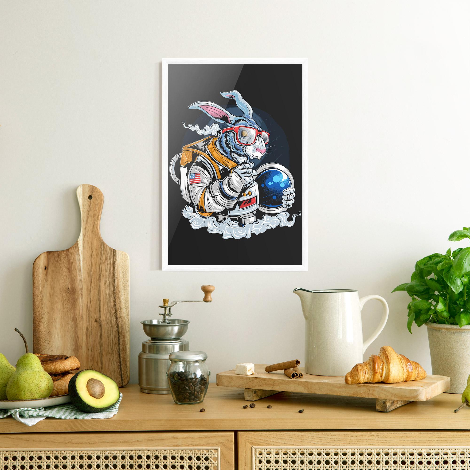 Gerahmte Poster Moon Bunny mockup 8