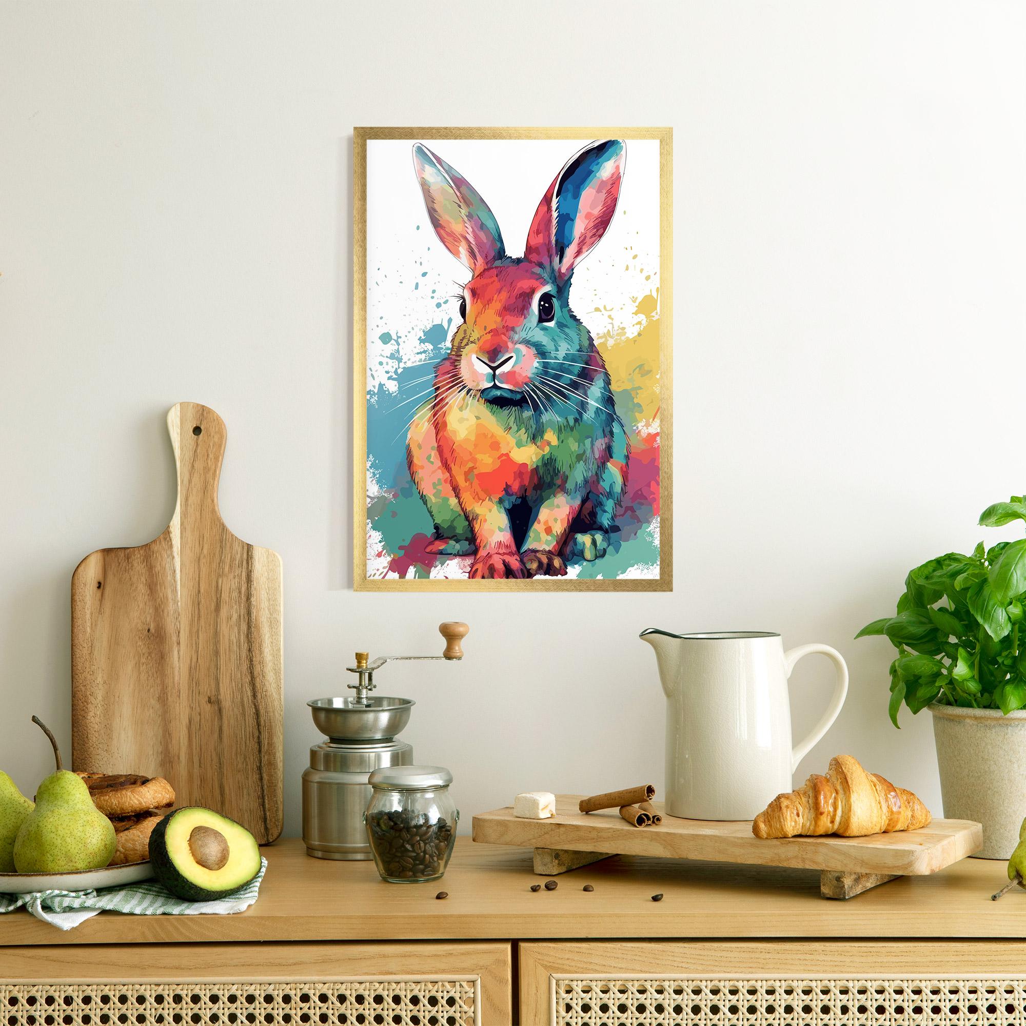Gerahmte Poster Brush Rabbit mockup 8