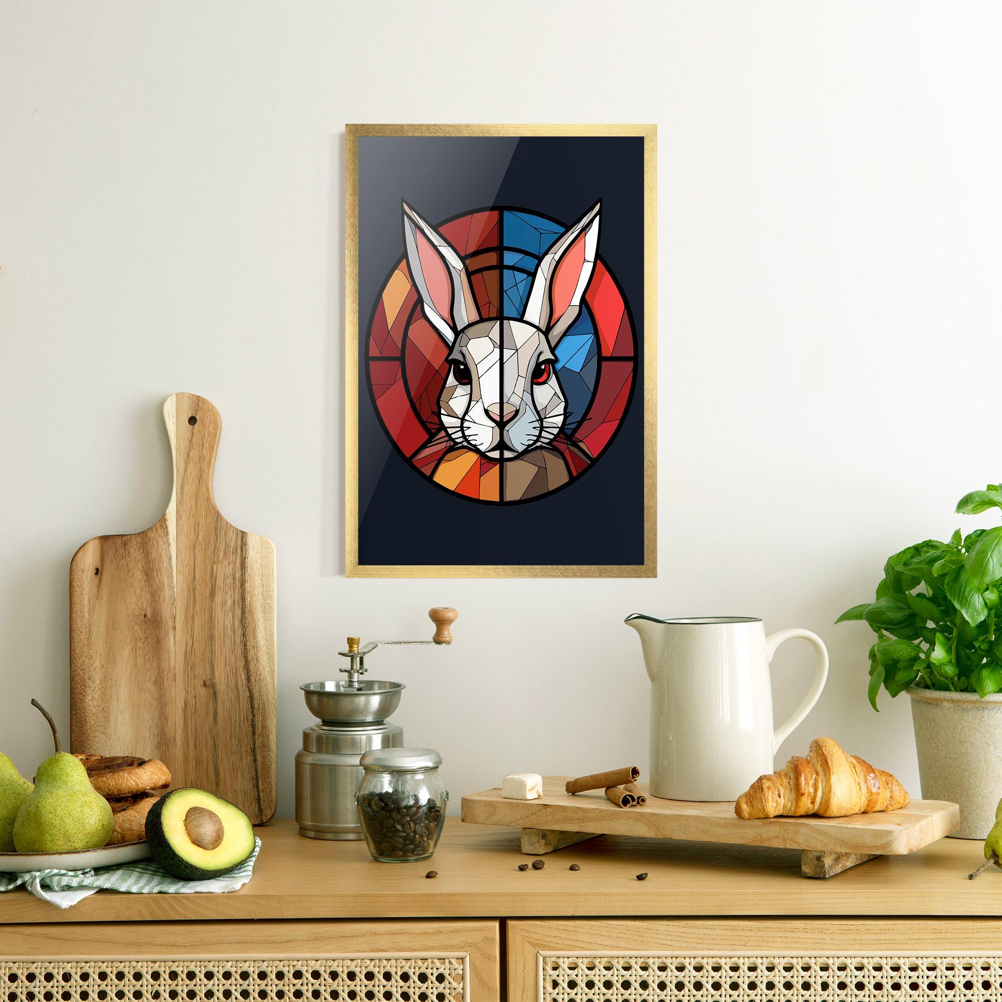 Gerahmte Poster Bunny mockup 8