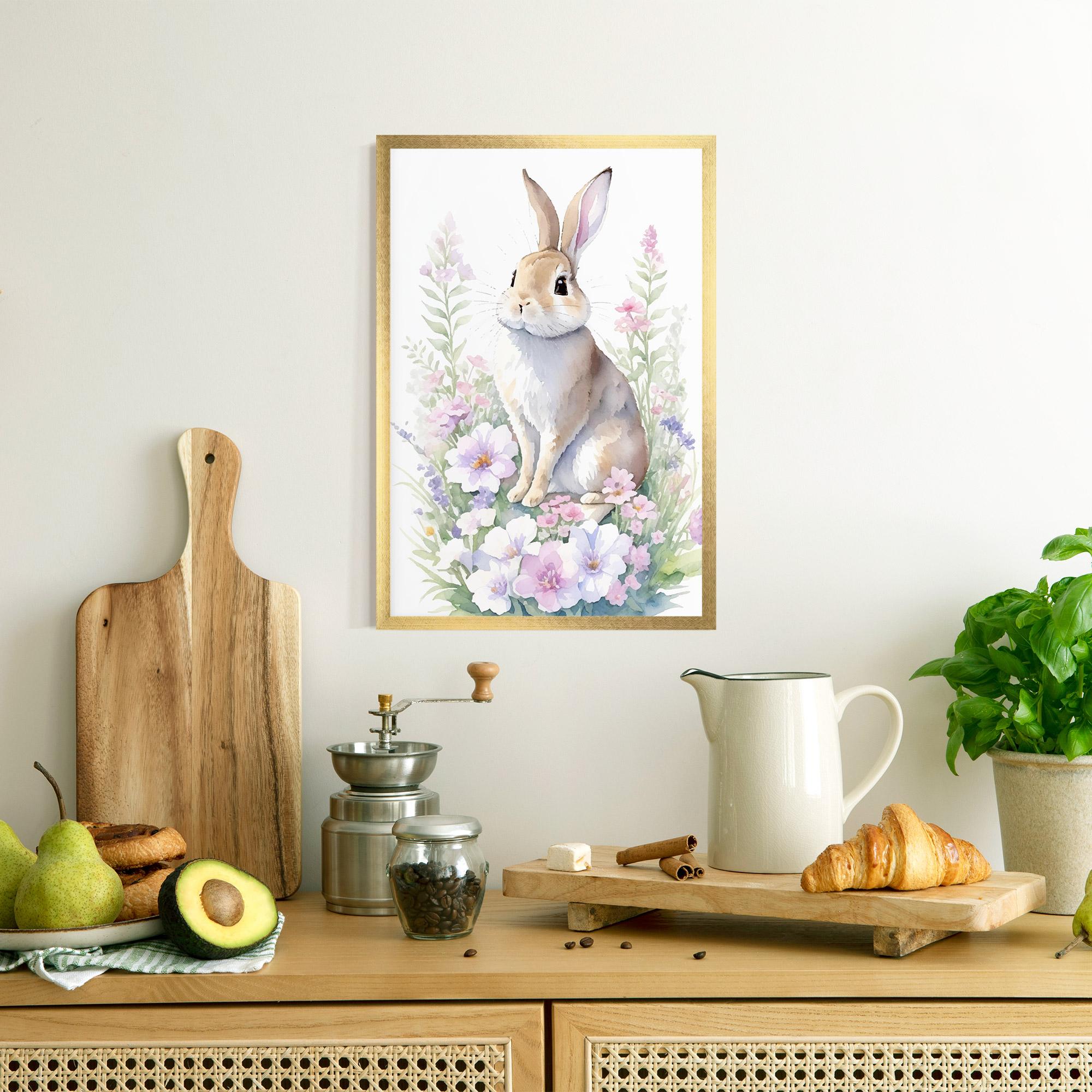 Gerahmte Poster Pretty Cute Bunny mockup 8