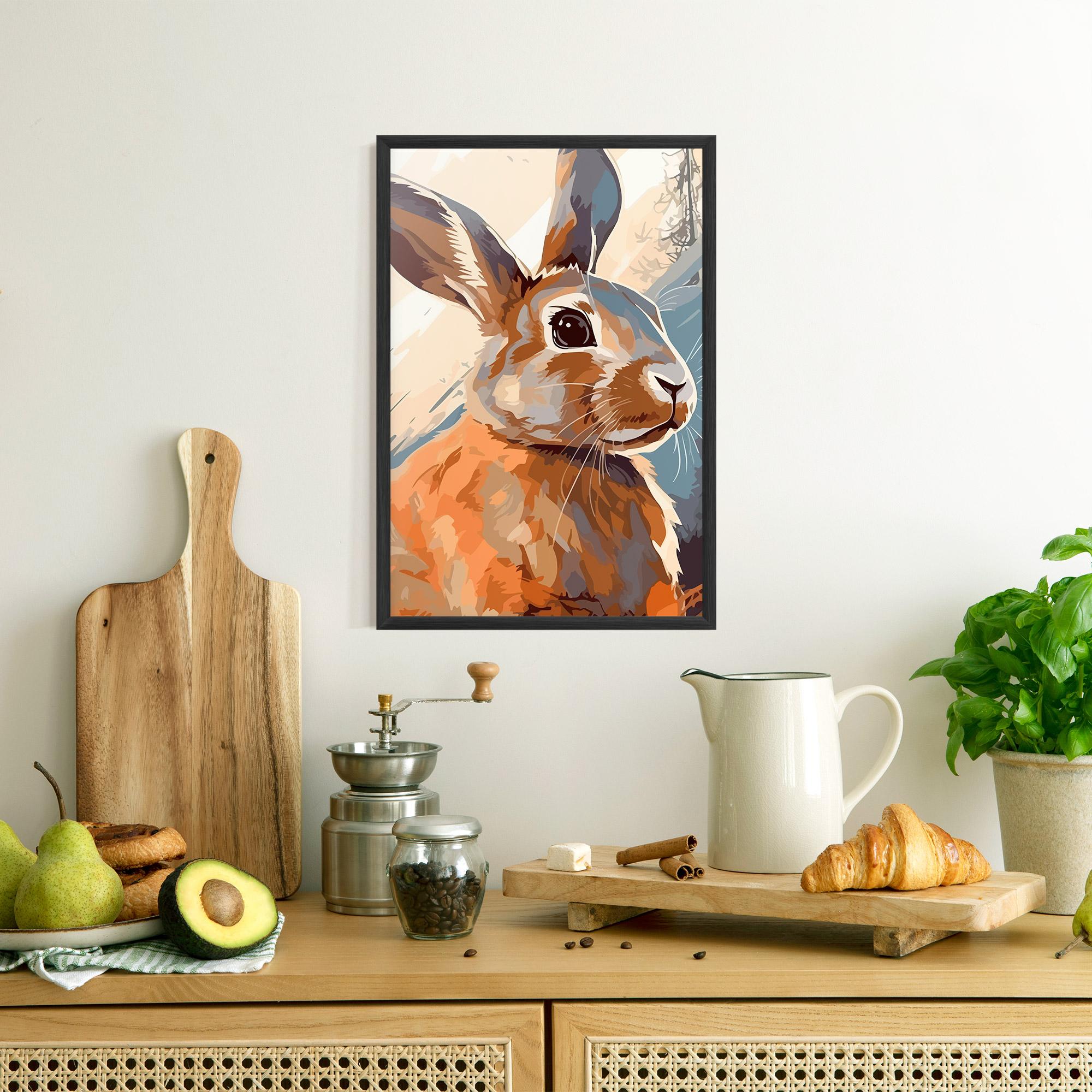 Gerahmte Poster Anime Rabbit mockup 8