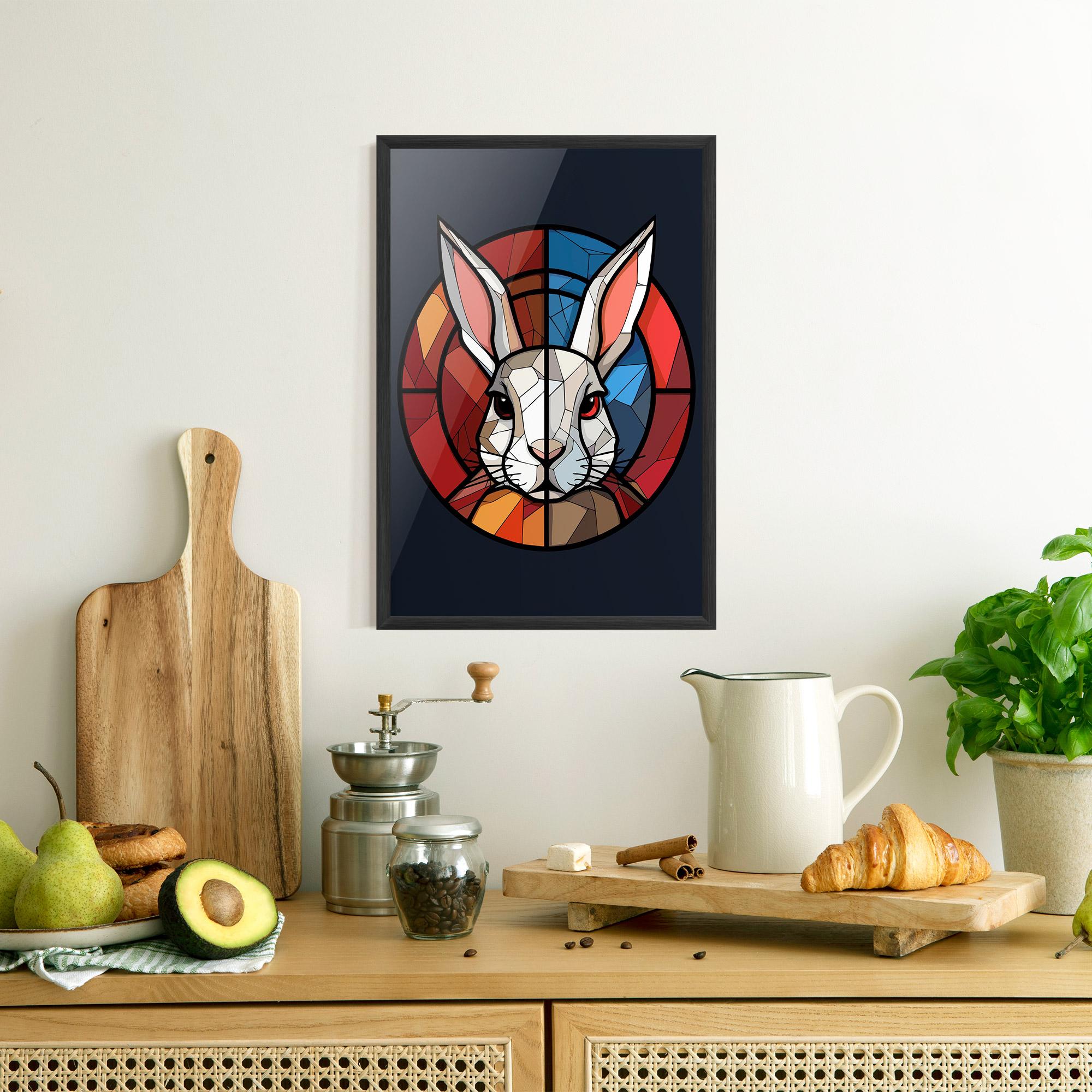 Gerahmte Poster Bunny mockup 8
