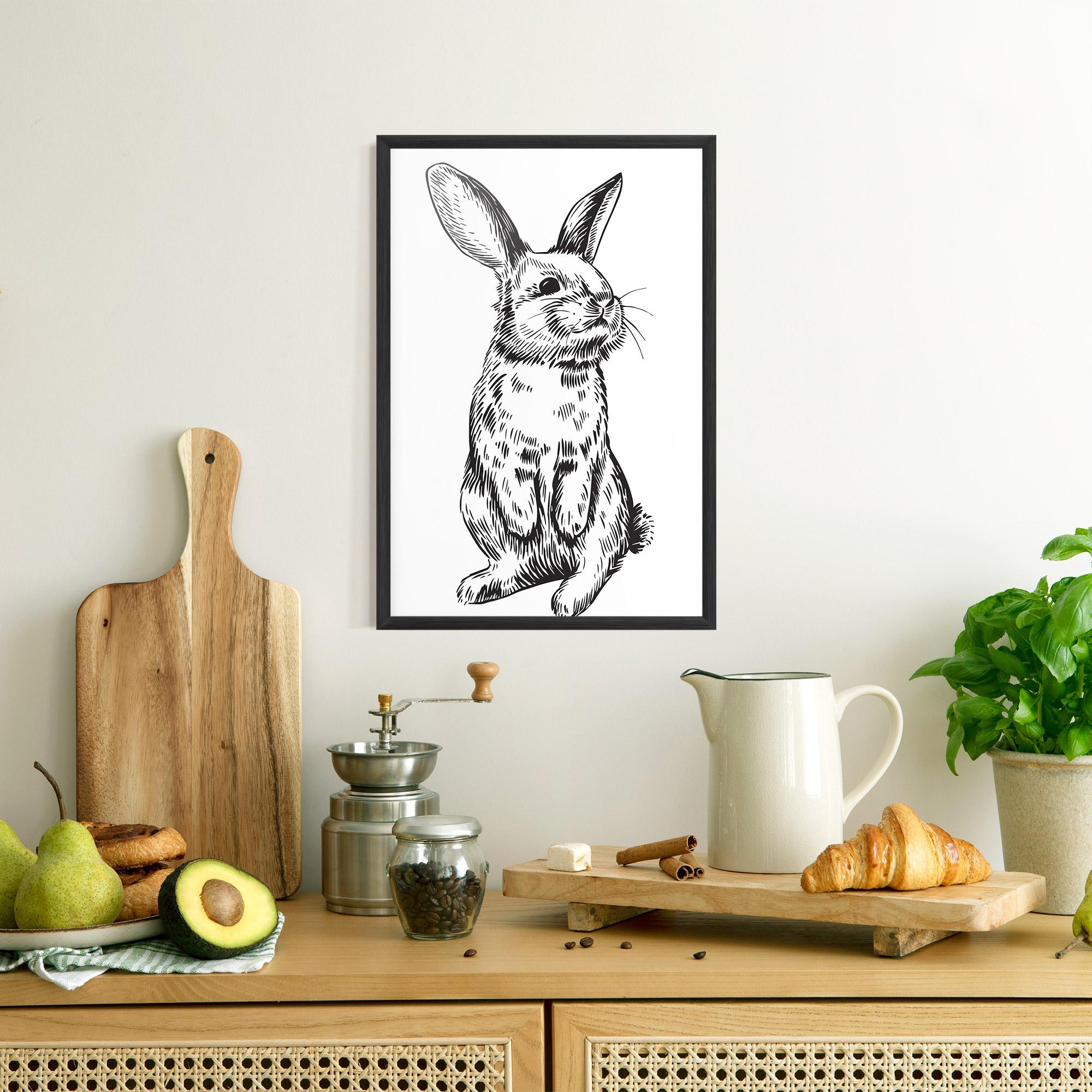 Gerahmte Poster Cute Bunny mockup 8
