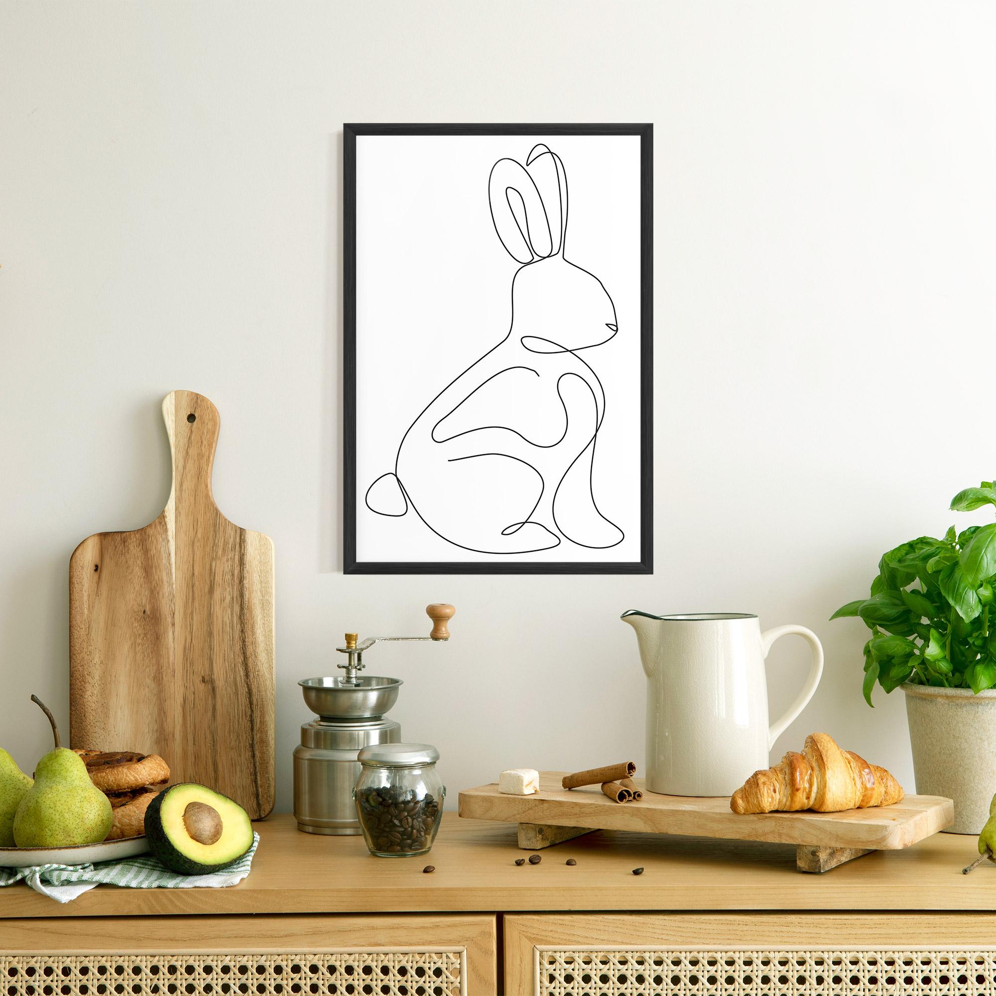 Gerahmte Poster Cute Rabbit mockup 8