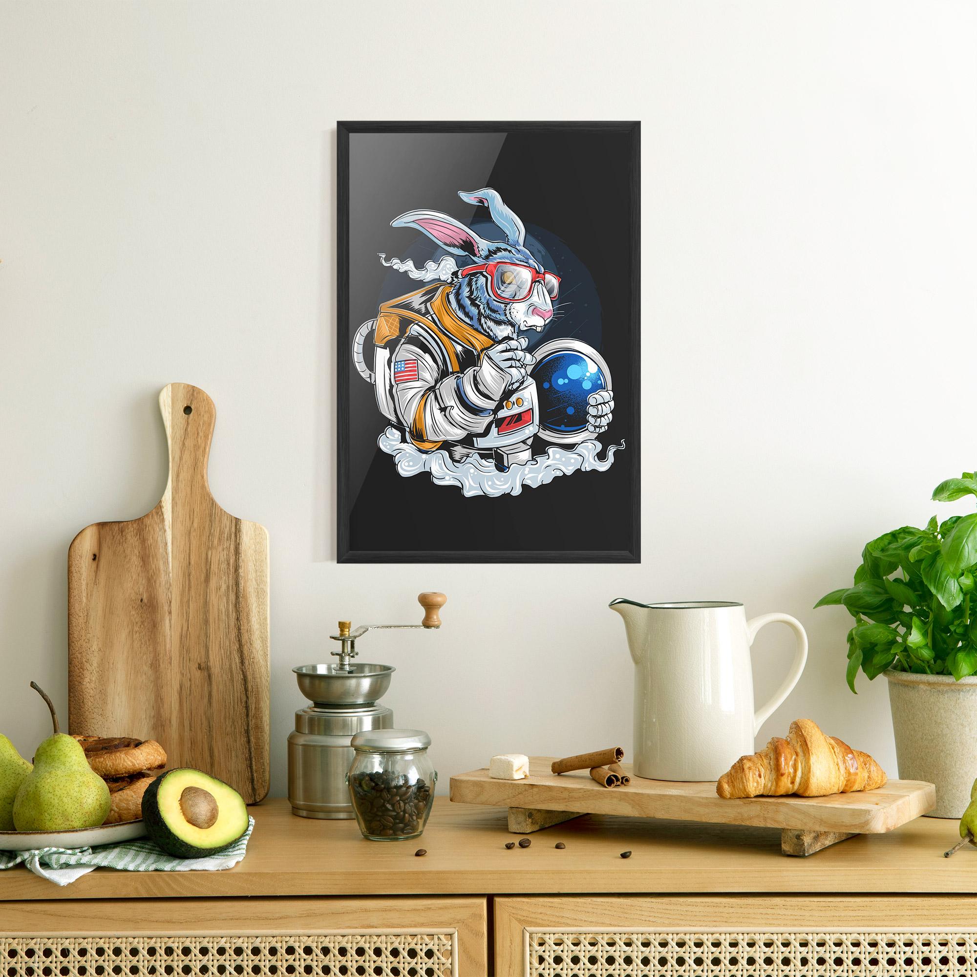 Gerahmte Poster Moon Bunny mockup 8