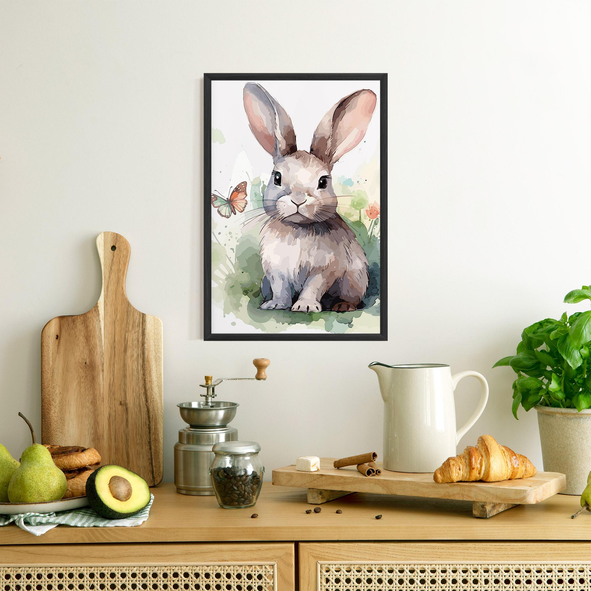 Gerahmte Poster Pretty Bunny Art mockup 8