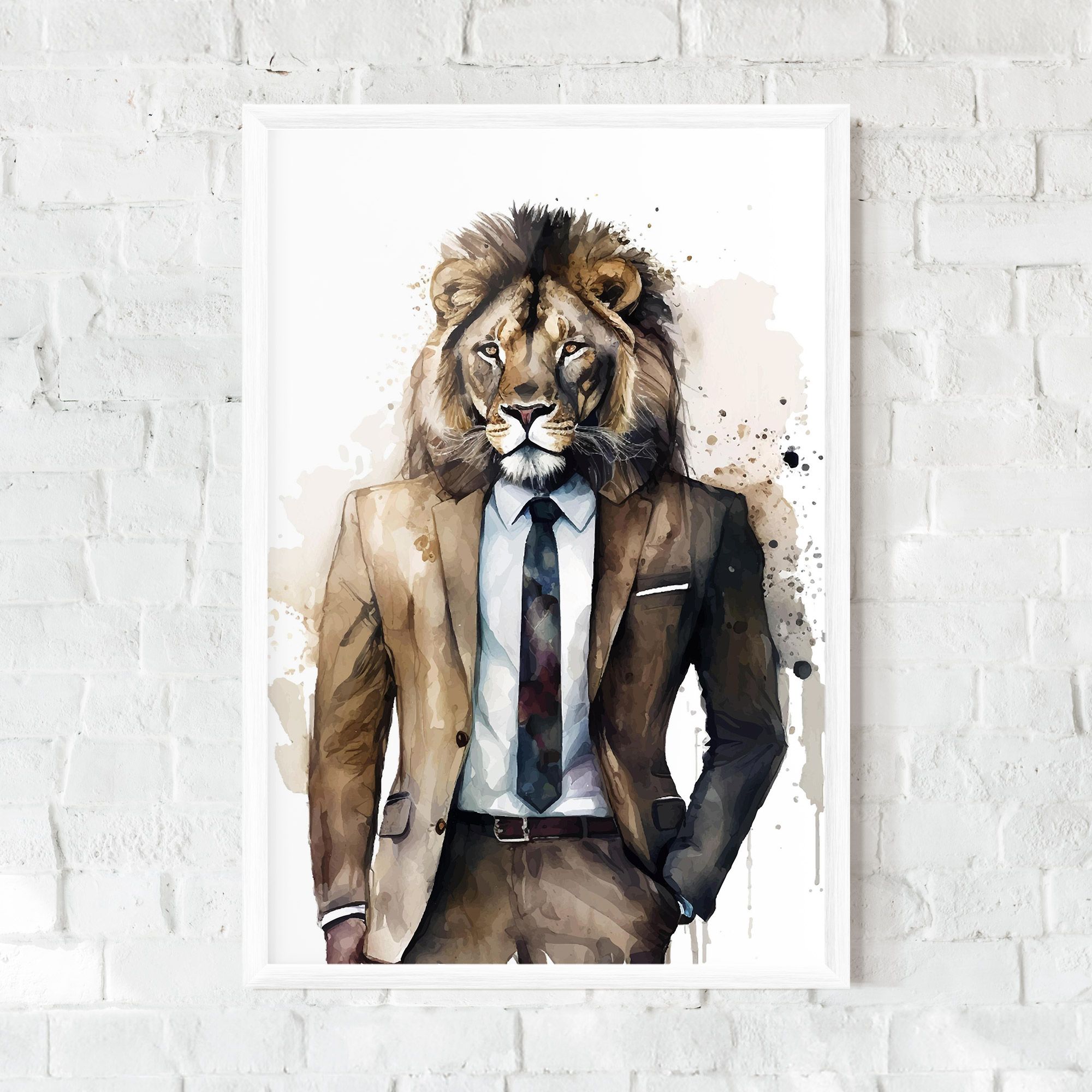 Lion In Suit mockup 0