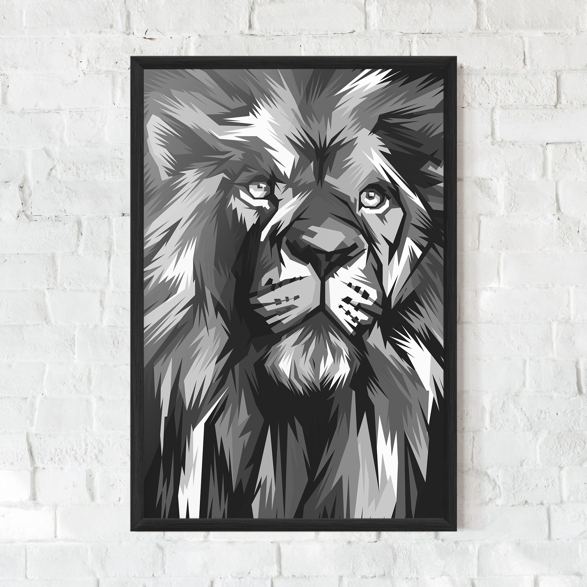 Grey Head Lion mockup 0