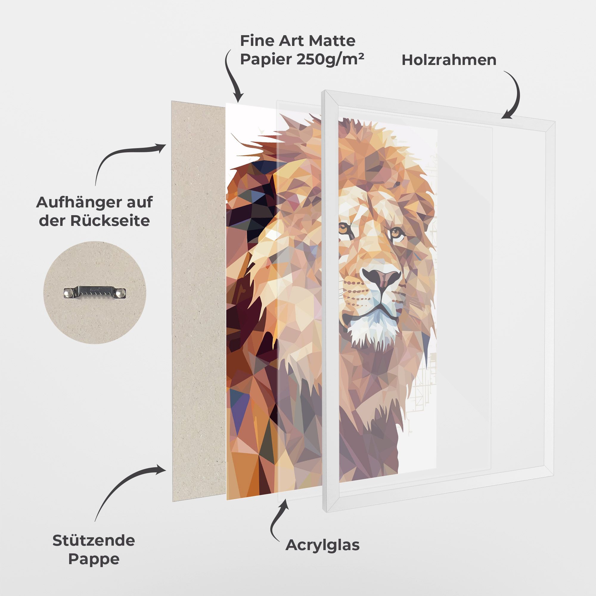 Artistic Lion Head mockup 1