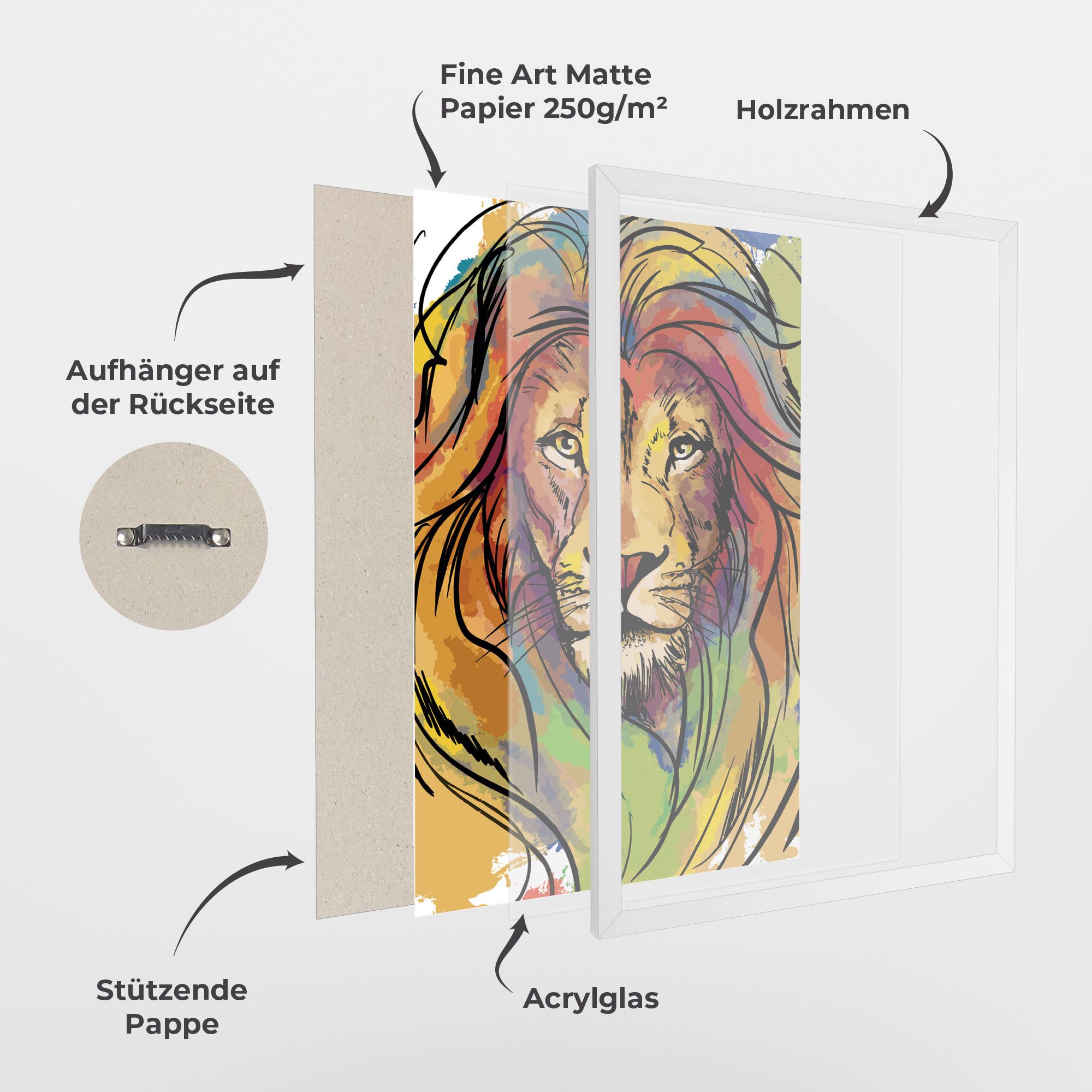 Drawn Lion mockup 1