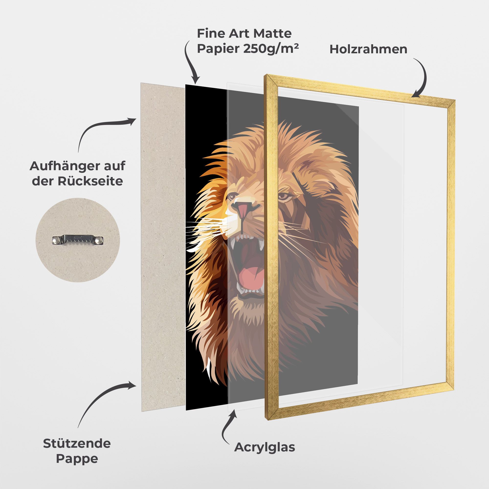 Angry Lion Head mockup 1