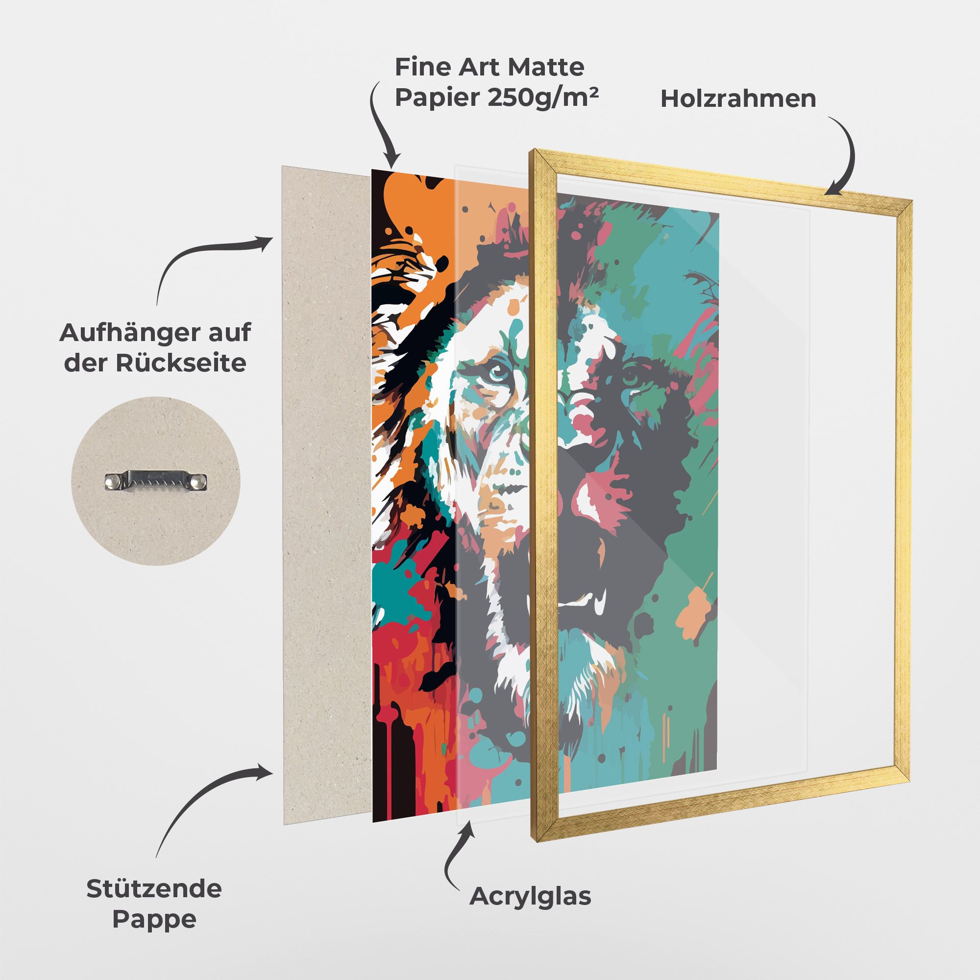 Blue Green Lion mockup 1