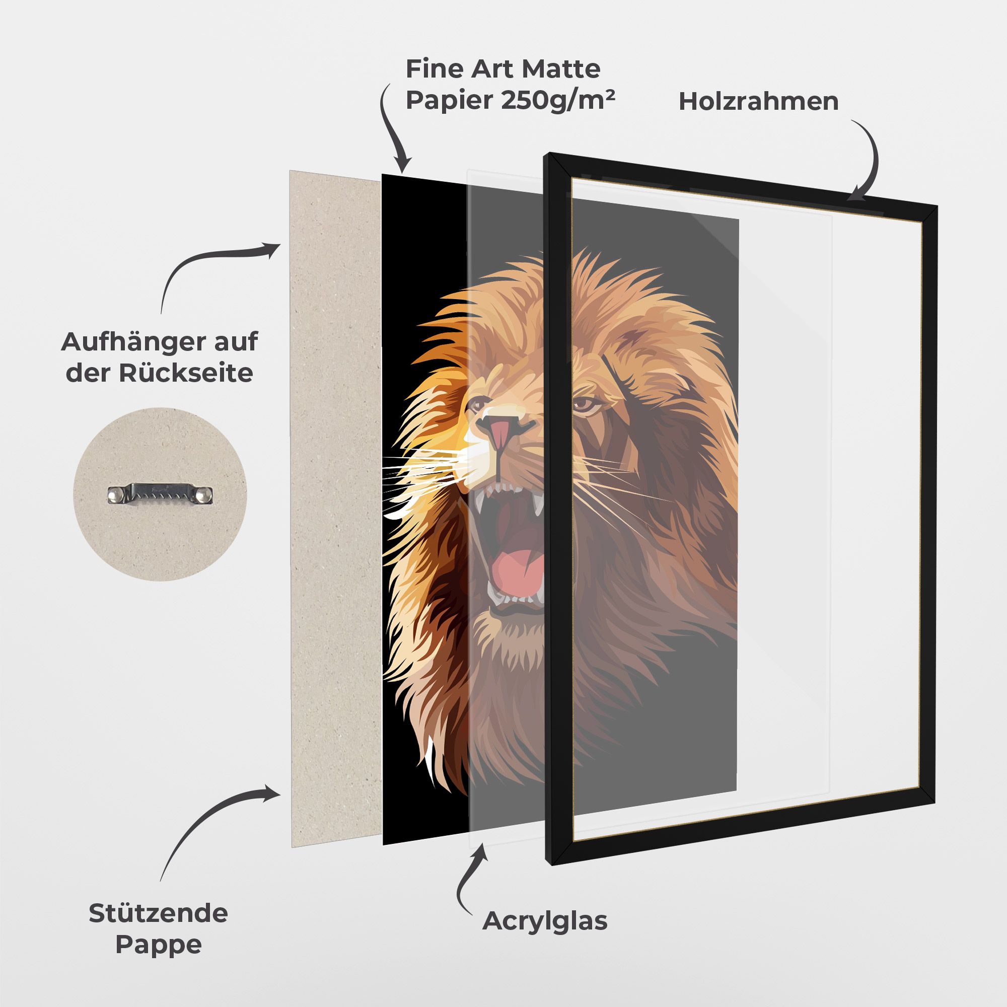 Angry Lion Head mockup 1