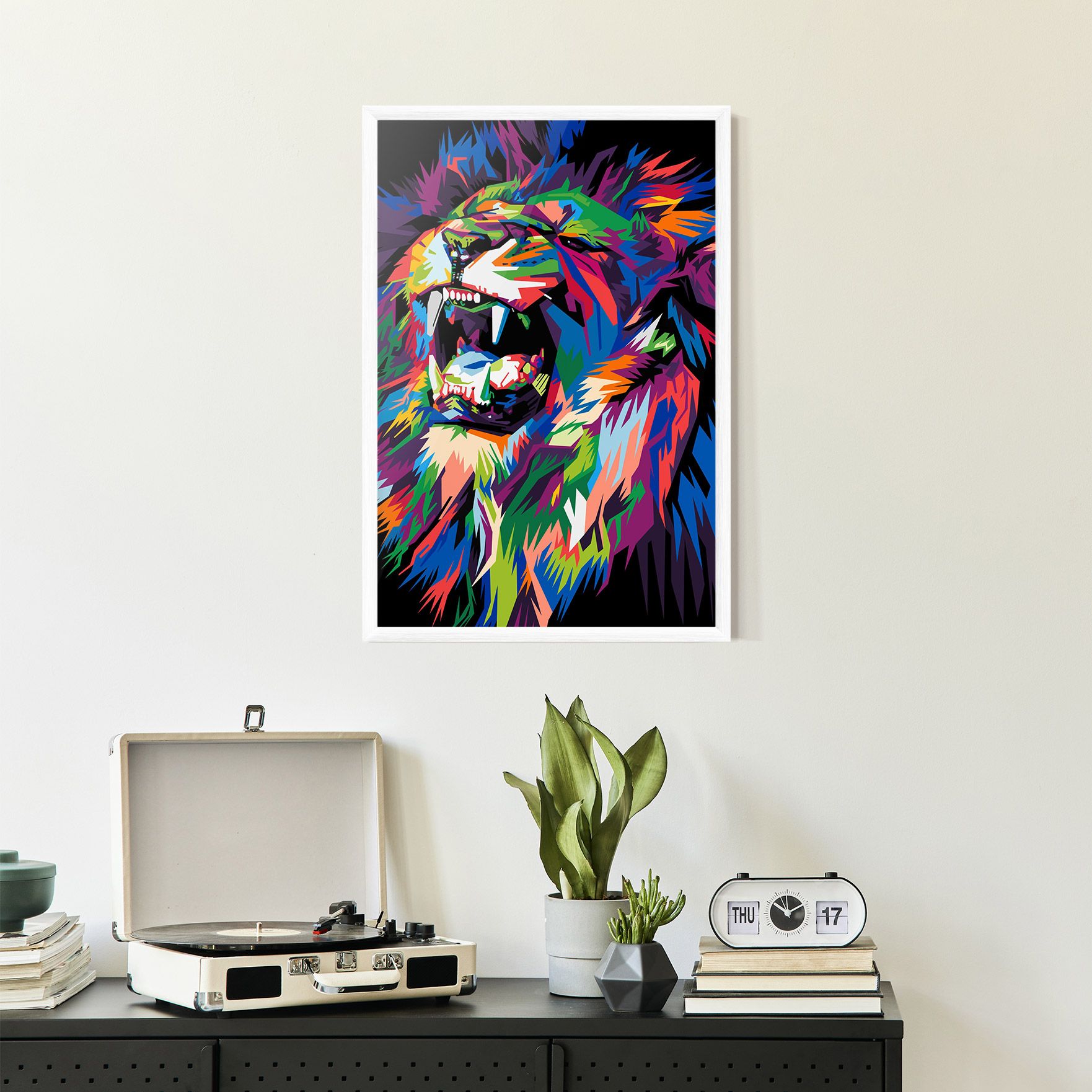 Beautiful Lion mockup 2