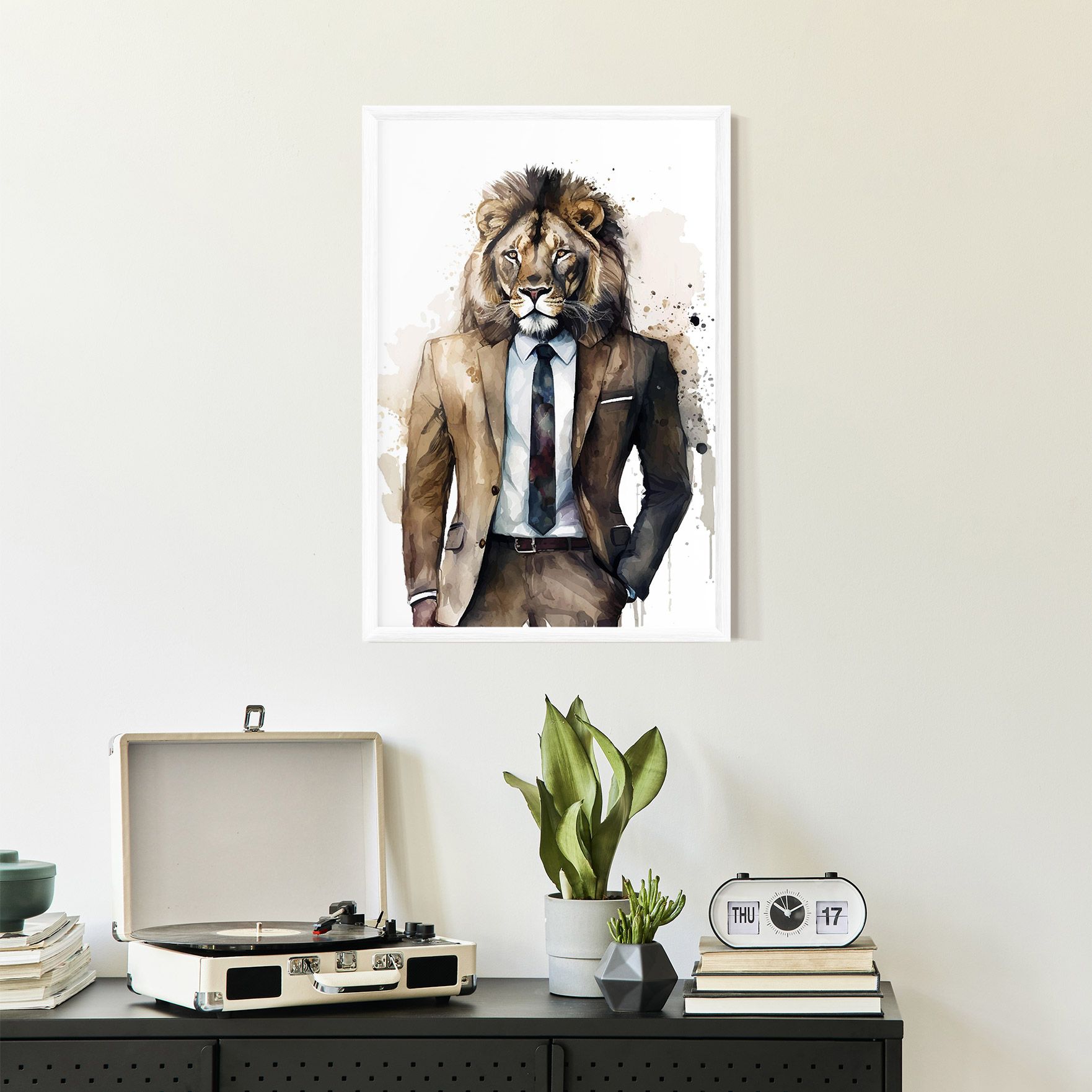 Lion In Suit mockup 2