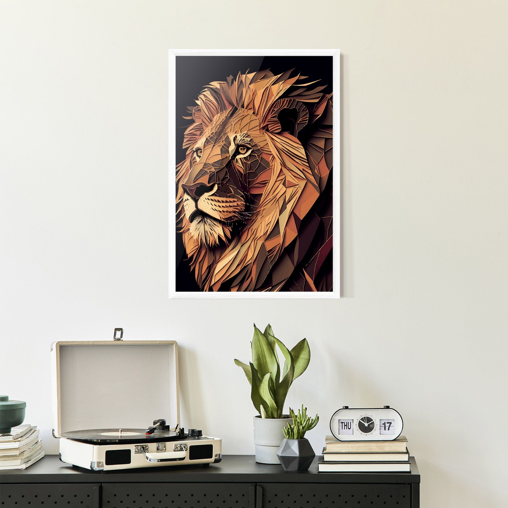 Orange Mix Lion mockup 2