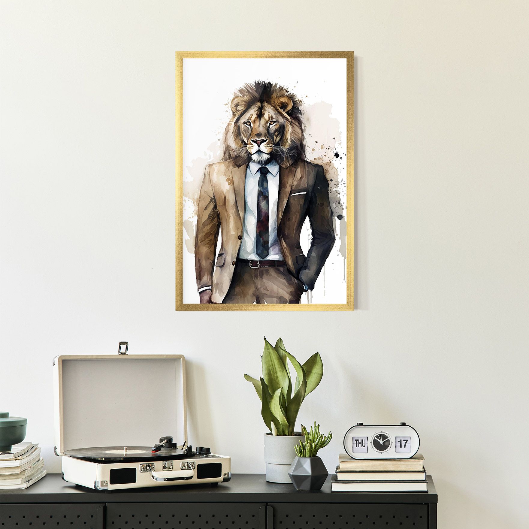 Lion In Suit mockup 2