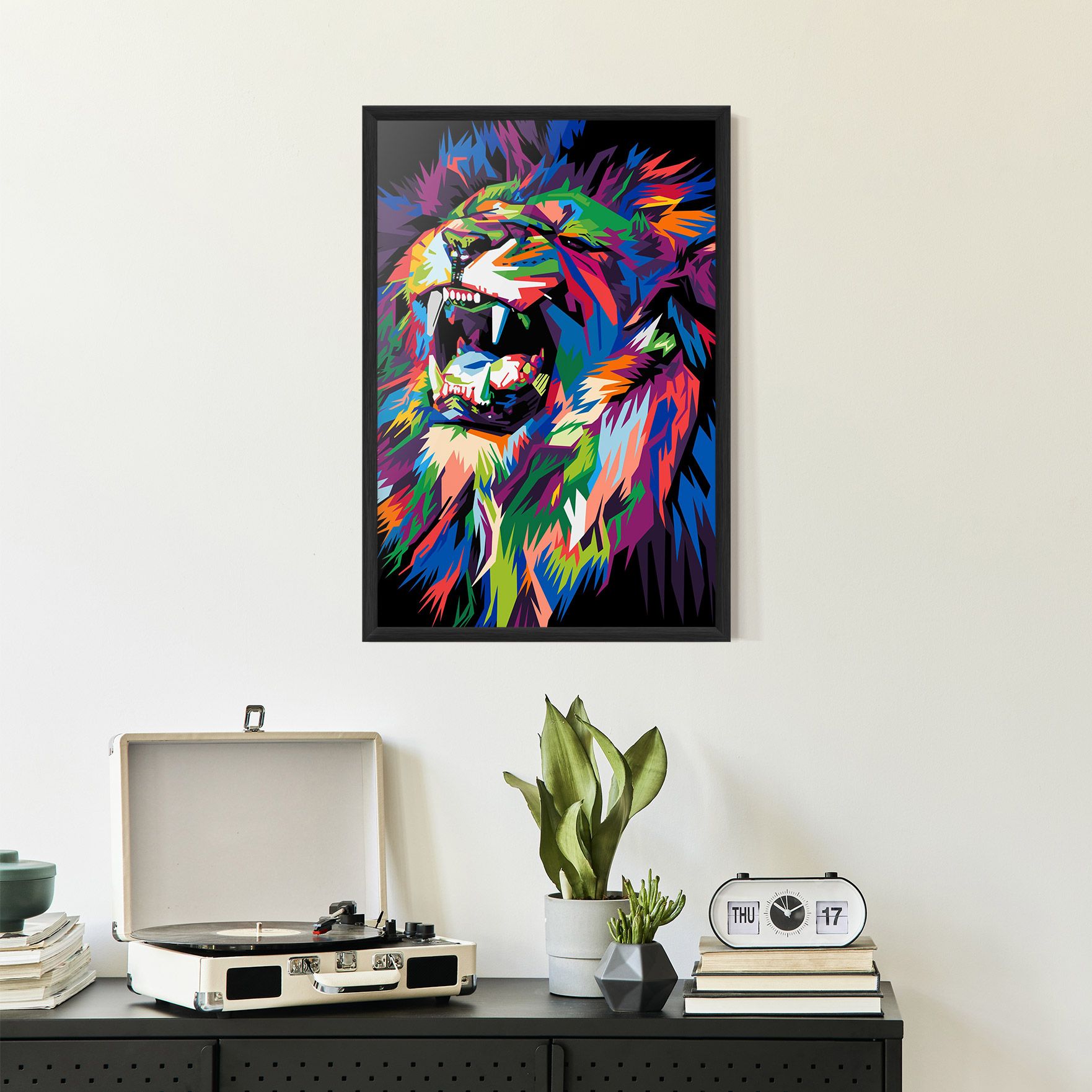 Beautiful Lion mockup 2