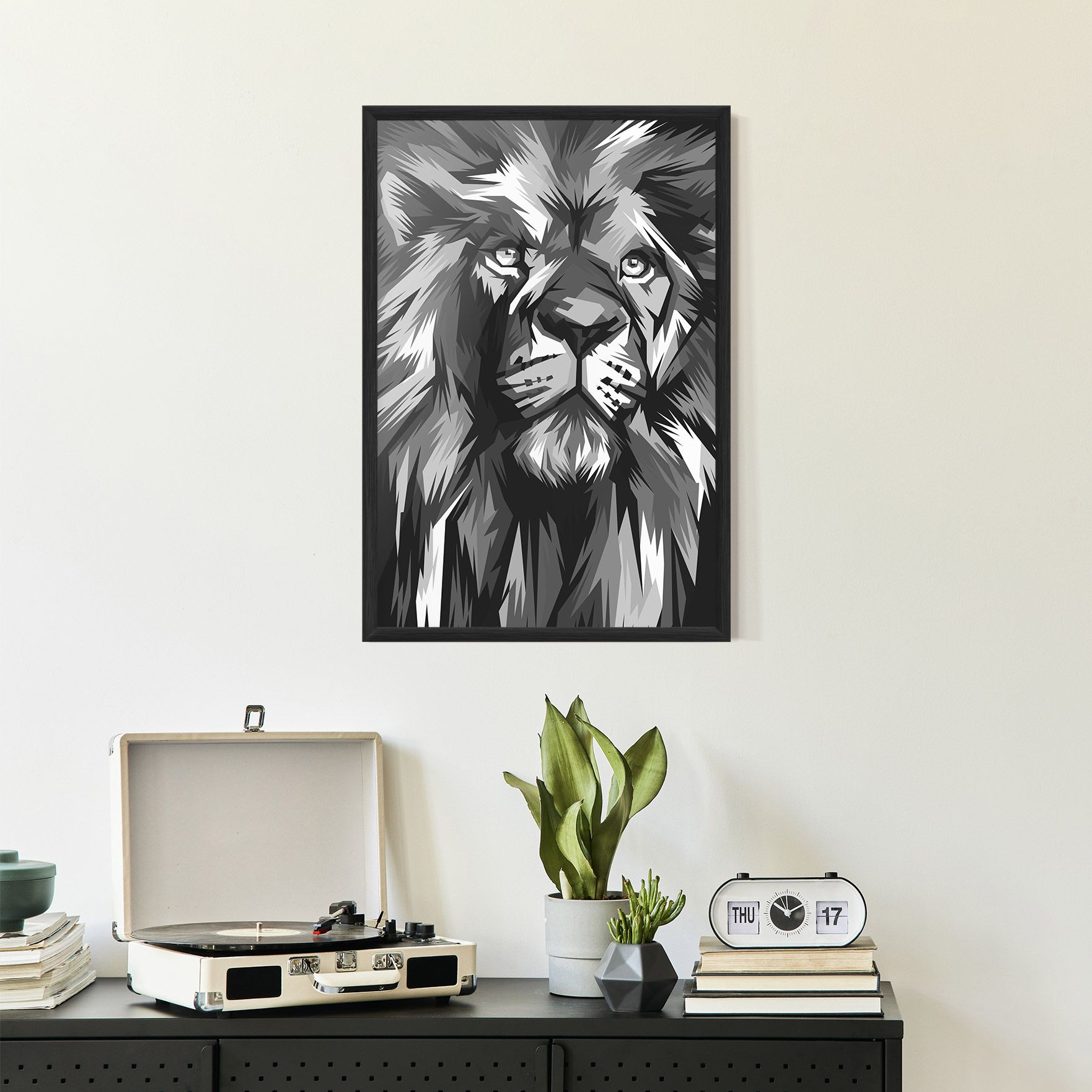 Grey Head Lion mockup 2