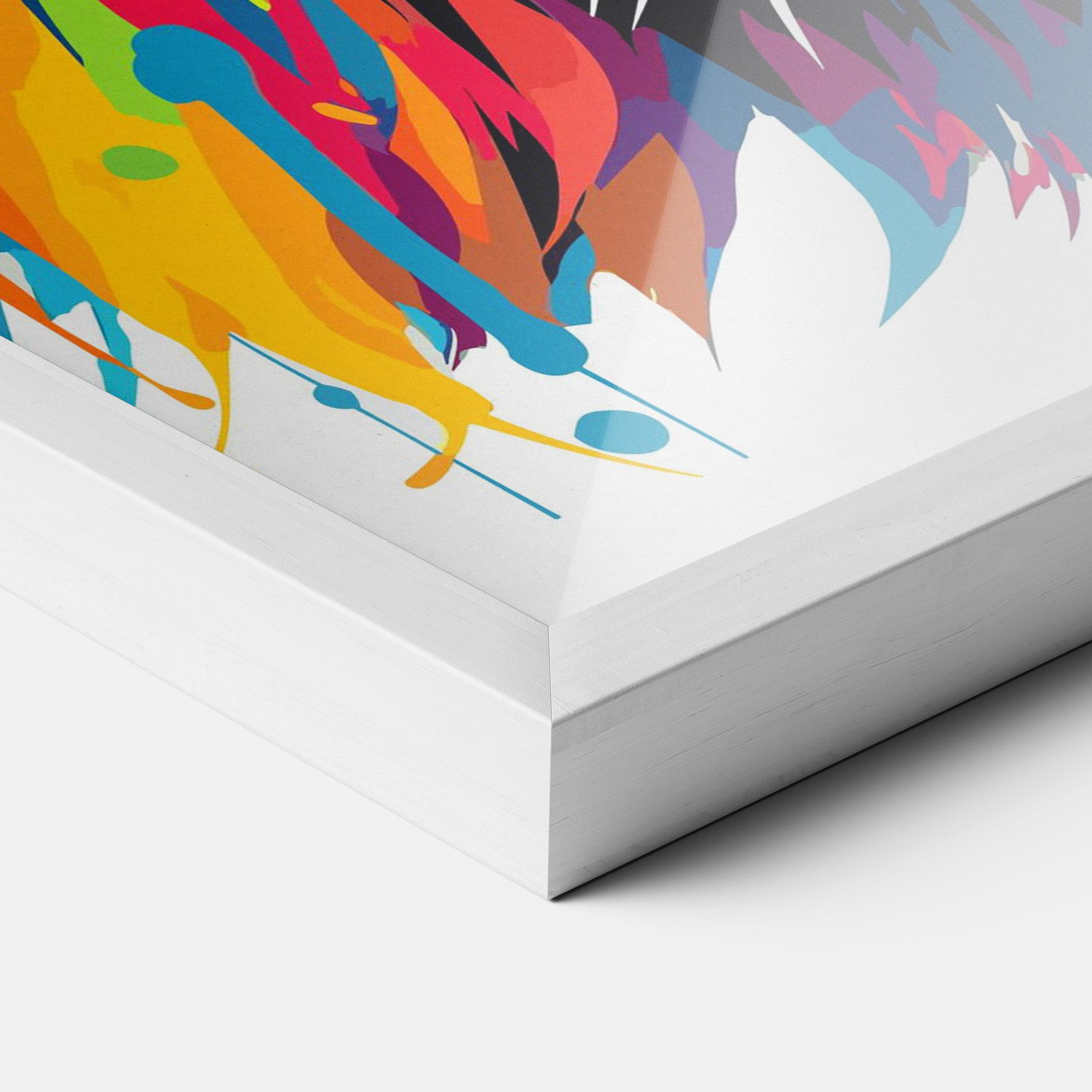 Gerahmte Poster Angry Lion Mix mockup 3