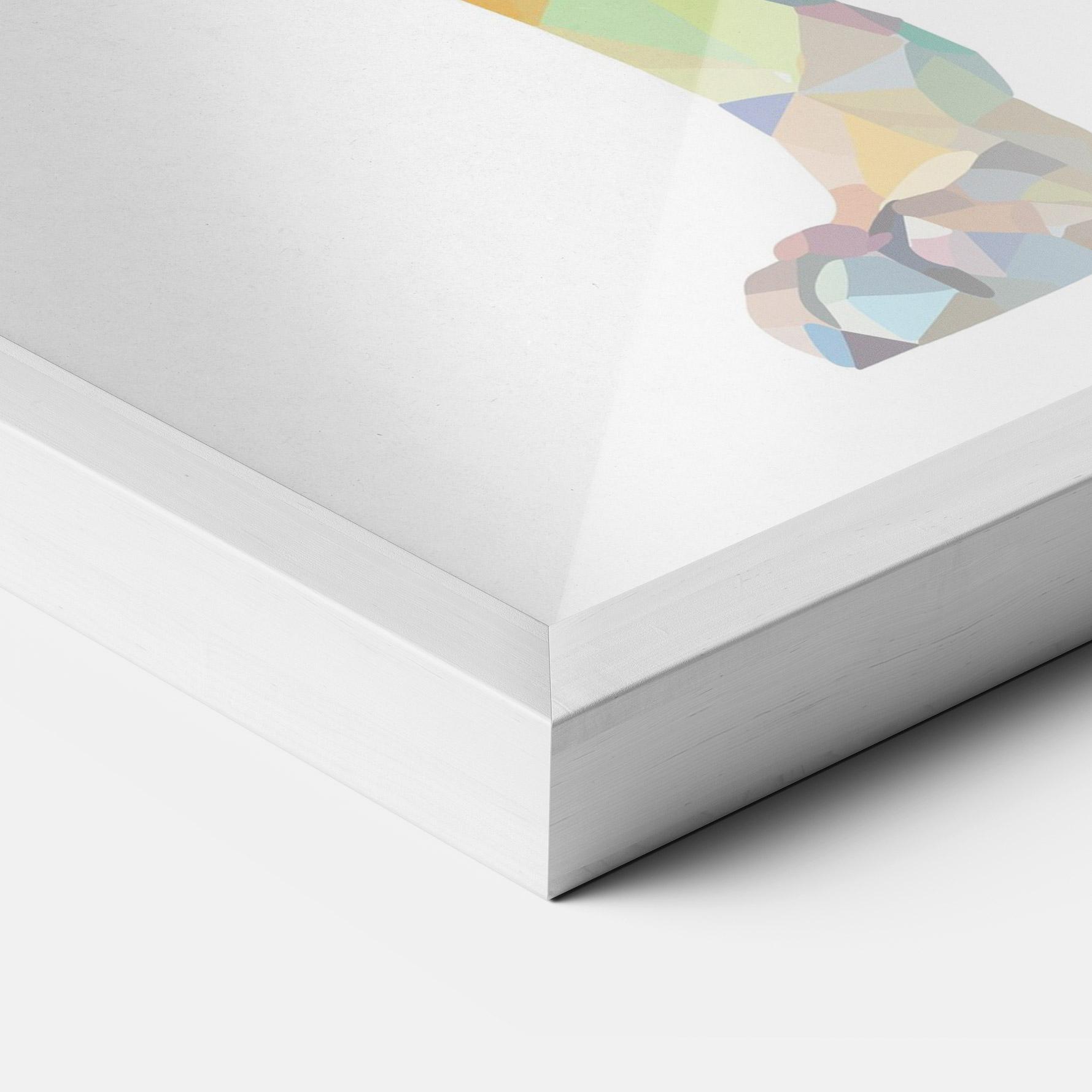 Gerahmte Poster Artistic Lion mockup 3