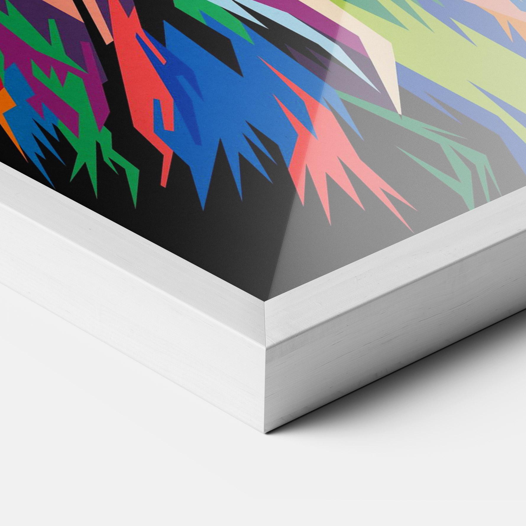 Gerahmte Poster Beautiful Lion mockup 3