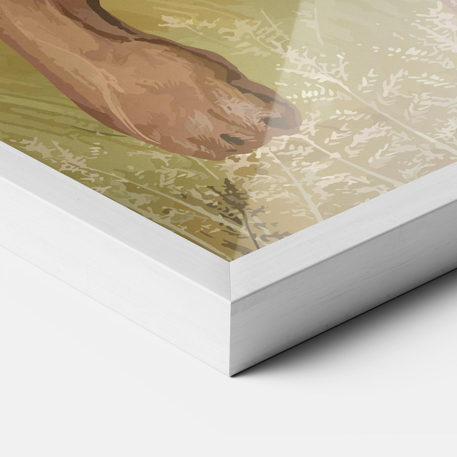 Gerahmte Poster Wild Lion mockup 3