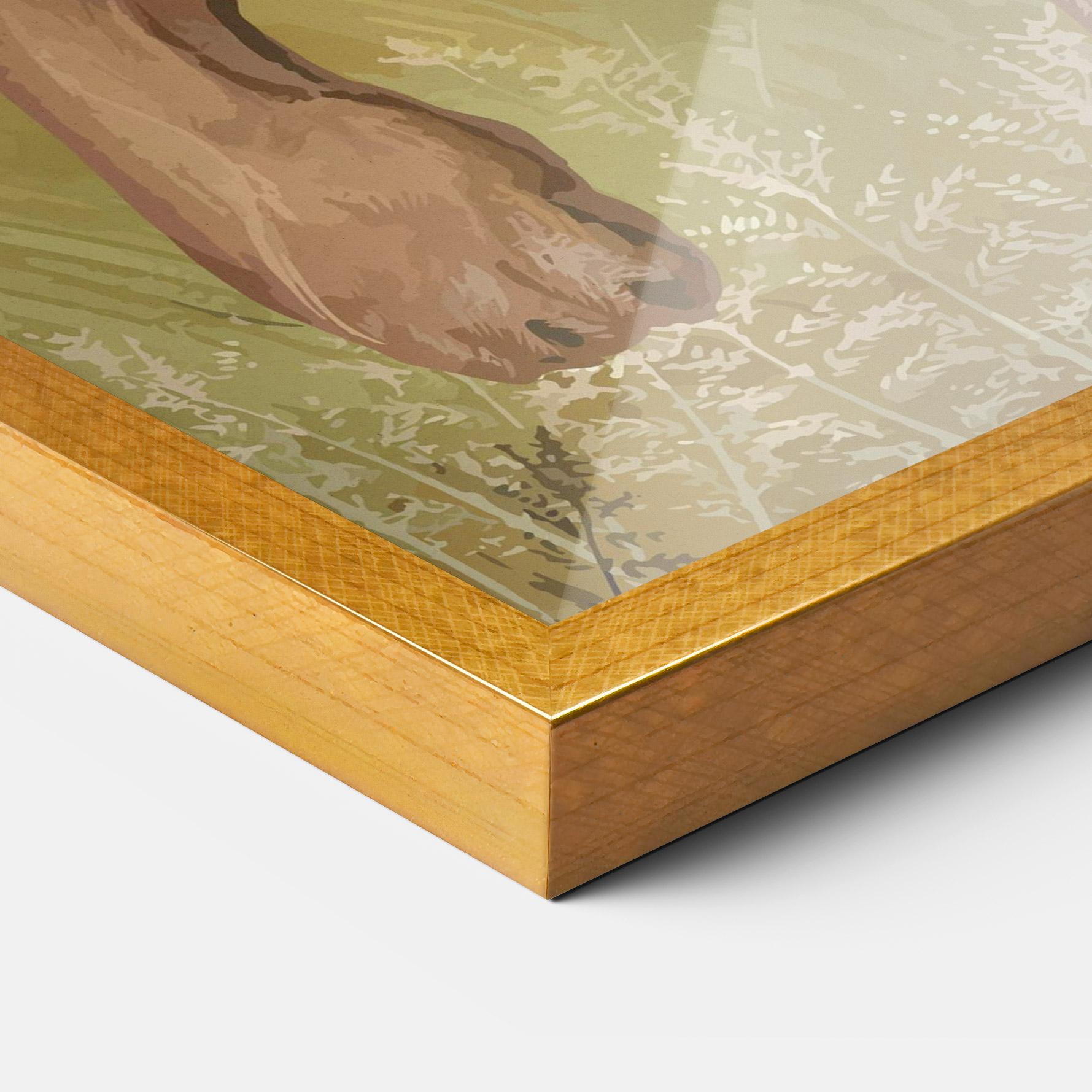 Gerahmte Poster Wild Lion mockup 3