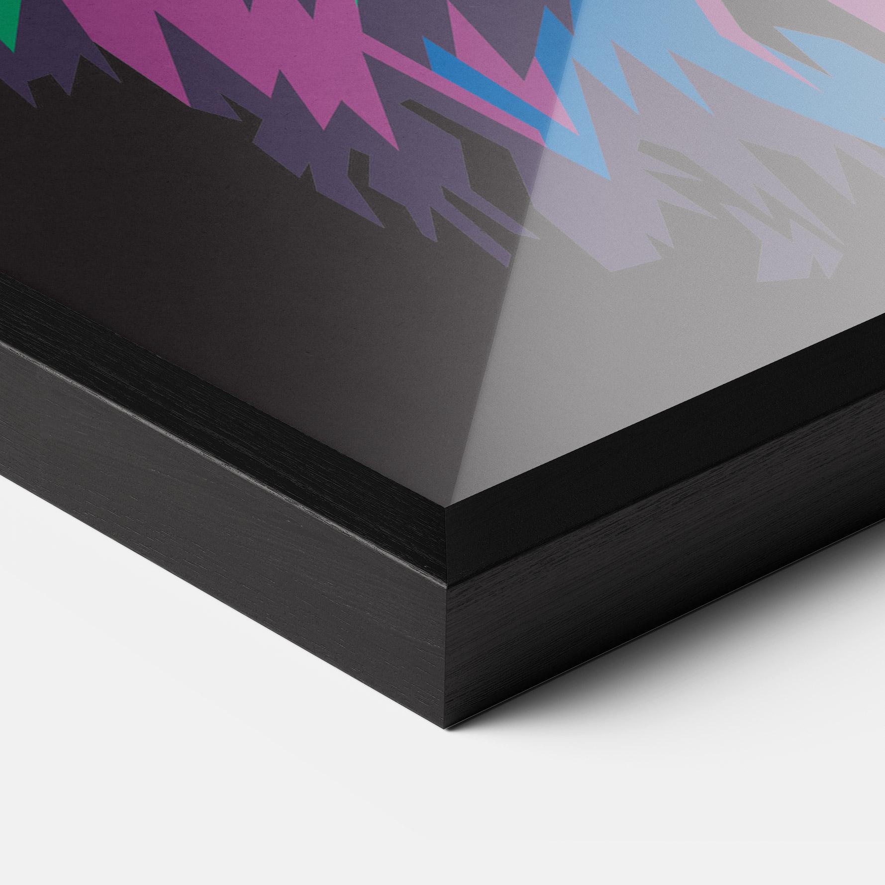 Gerahmte Poster Colorful Lion Head mockup 3