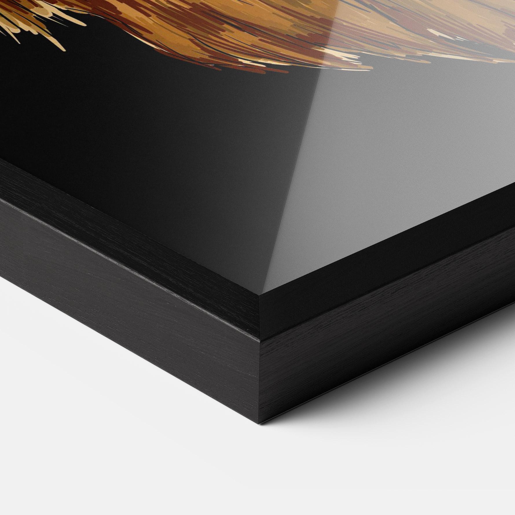 Gerahmte Poster Lion Head mockup 3