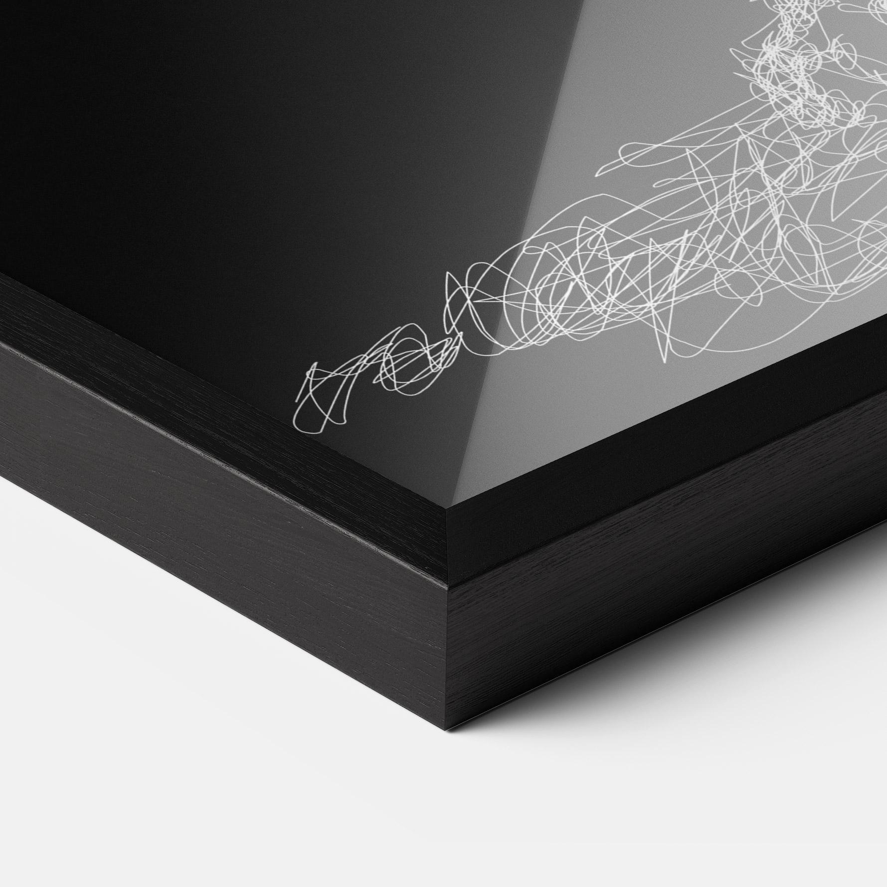 Gerahmte Poster Lion Signature mockup 3