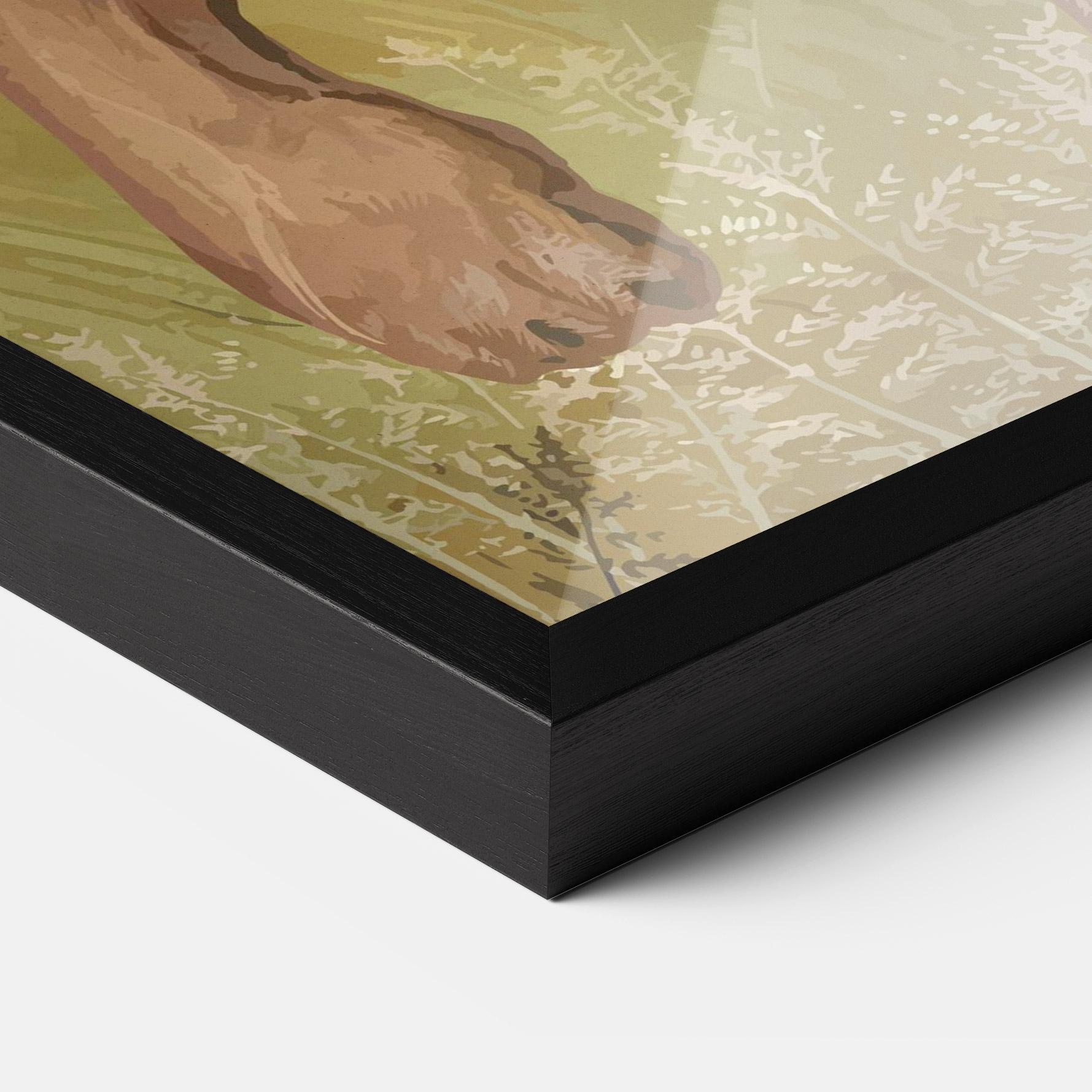 Gerahmte Poster Wild Lion mockup 3