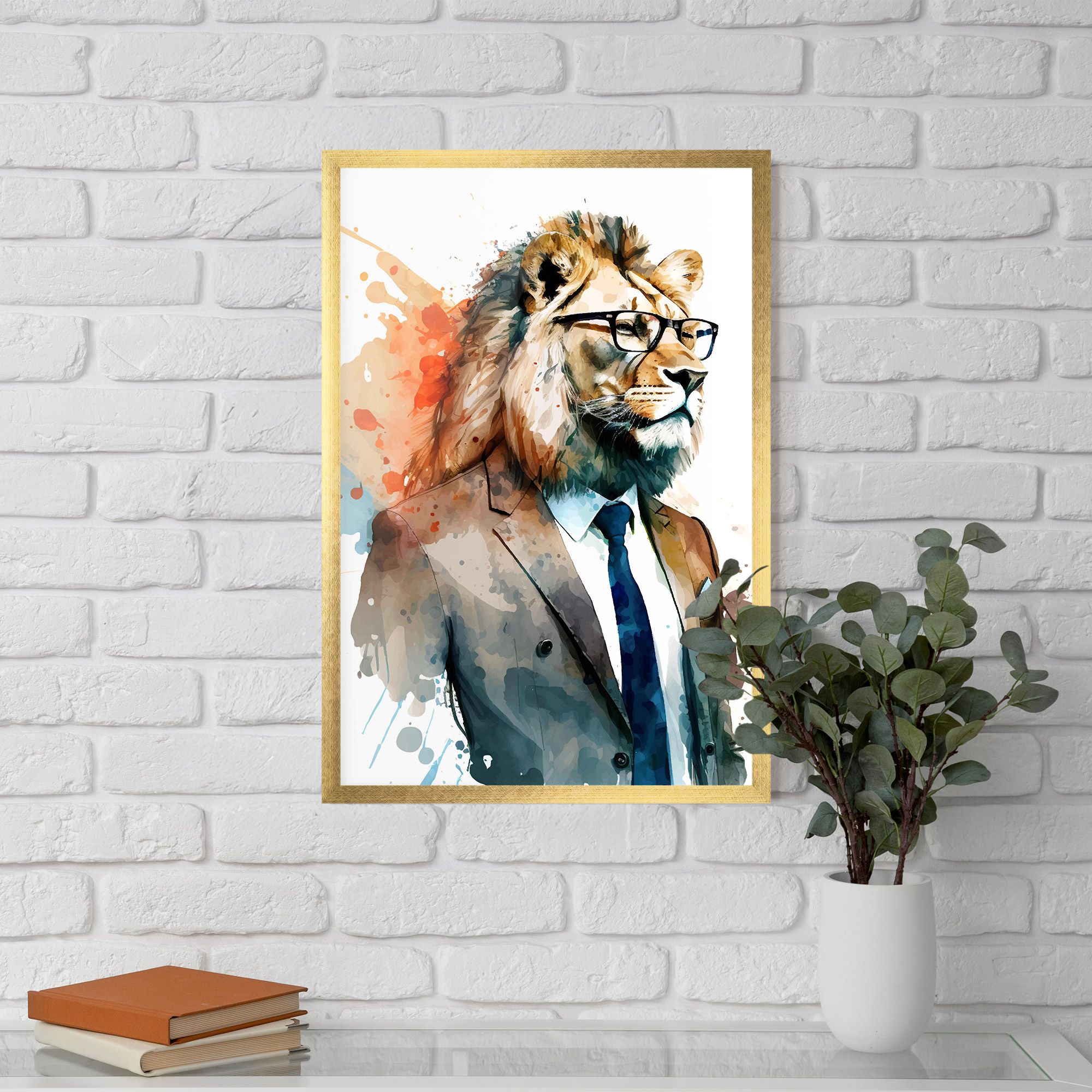 Brown Suit Lion mockup 5