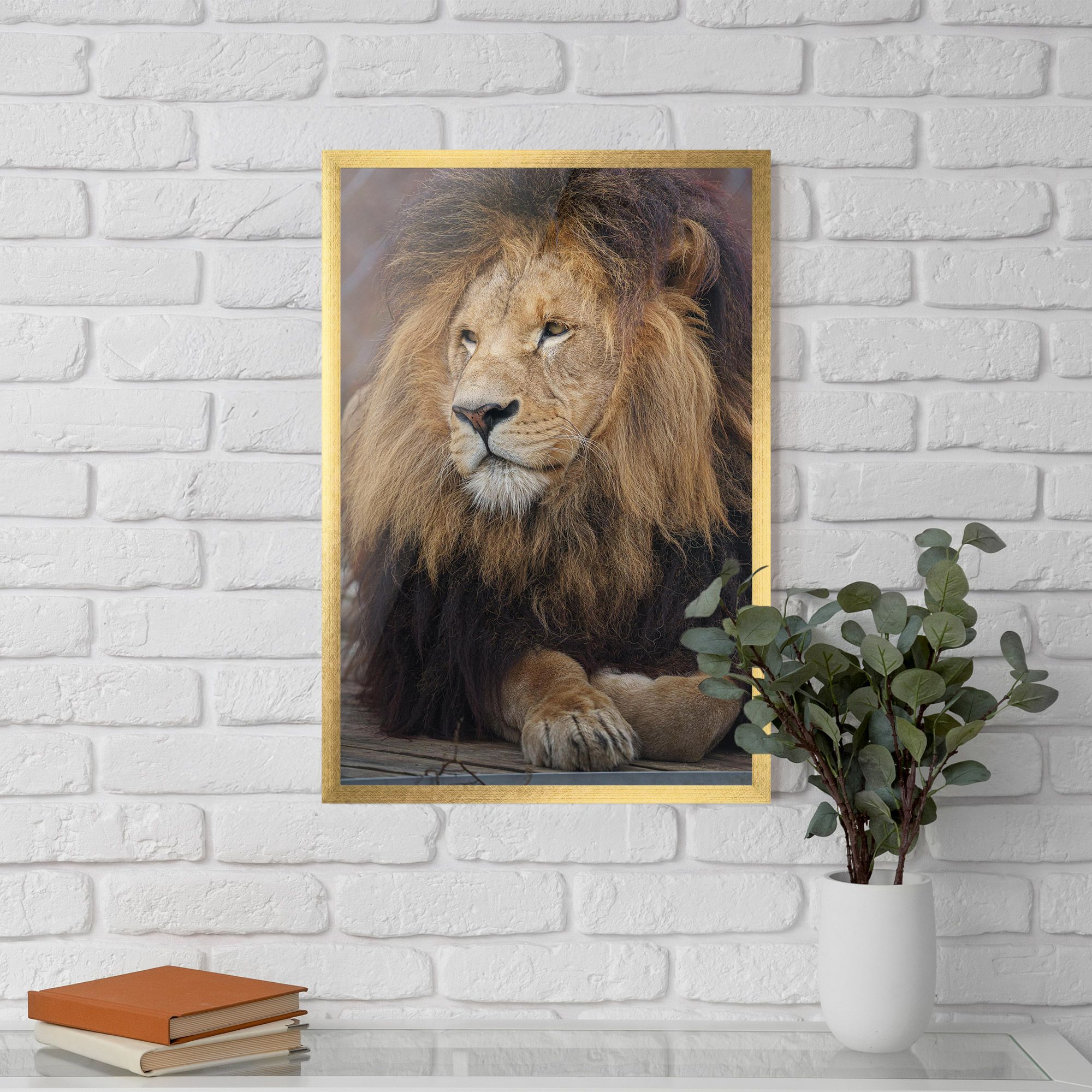 Lion Chilling mockup 5