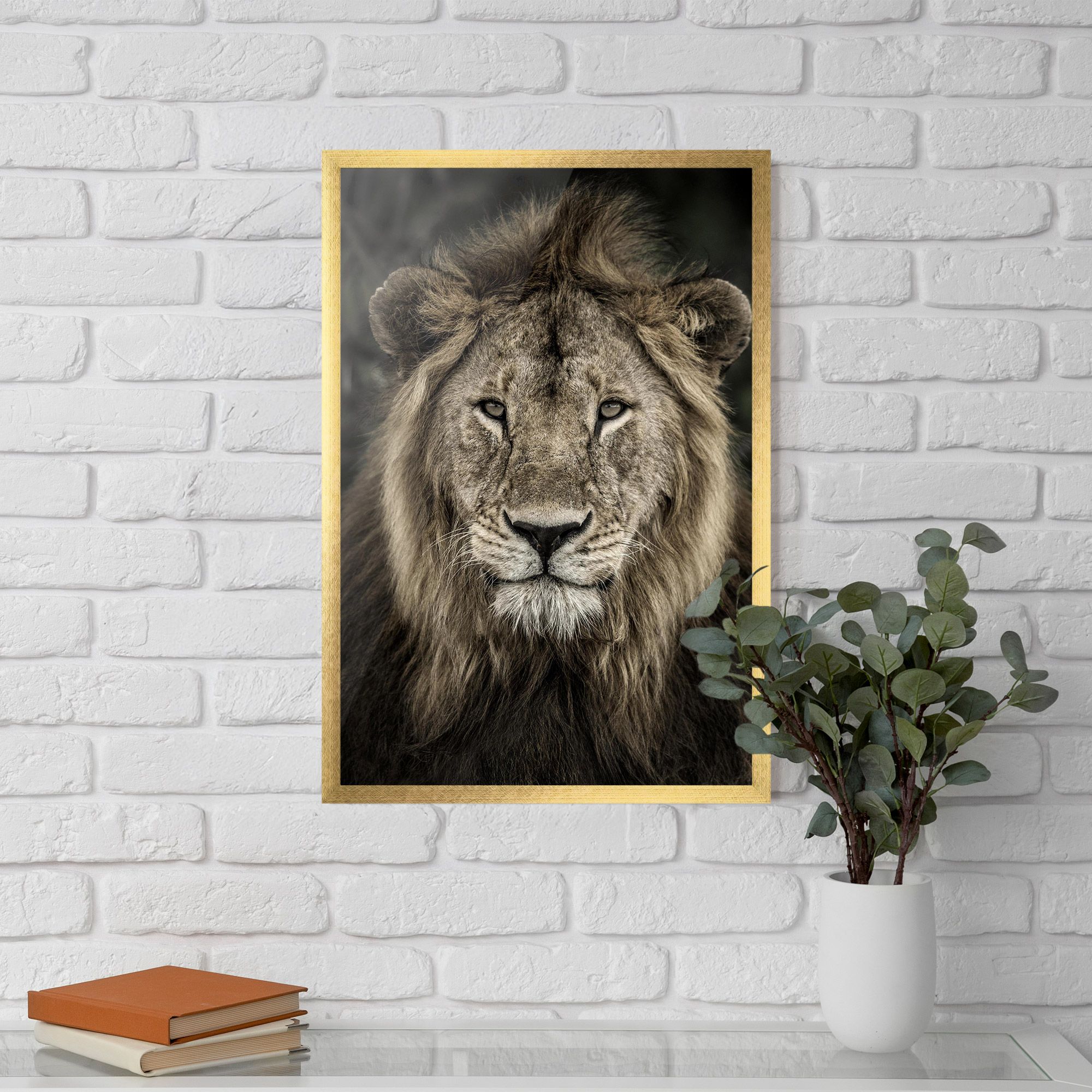 Lion Close Up mockup 5