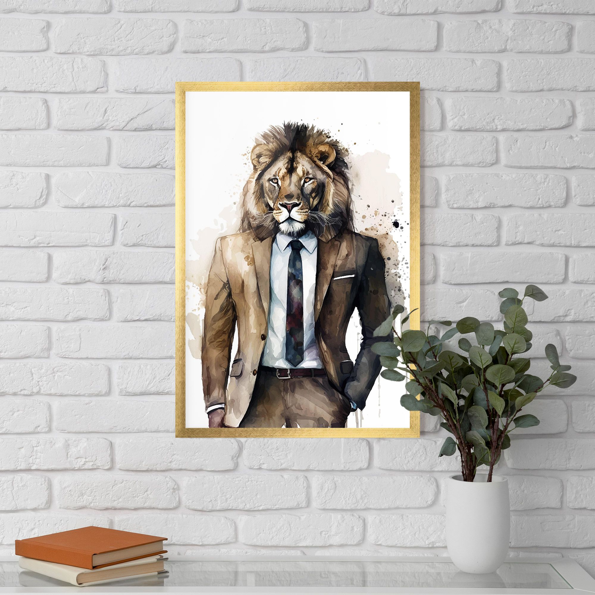 Lion In Suit mockup 5