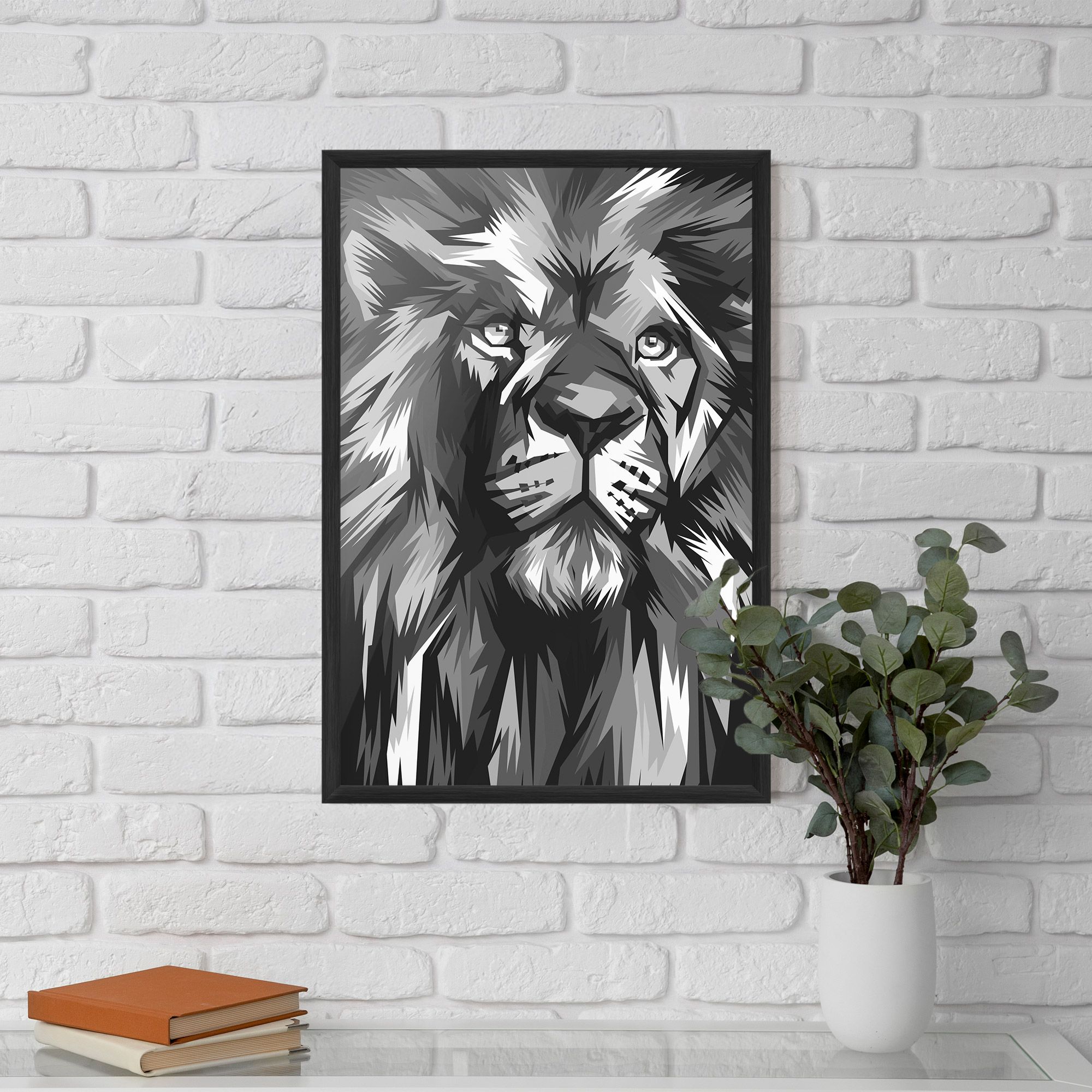 Grey Head Lion mockup 5