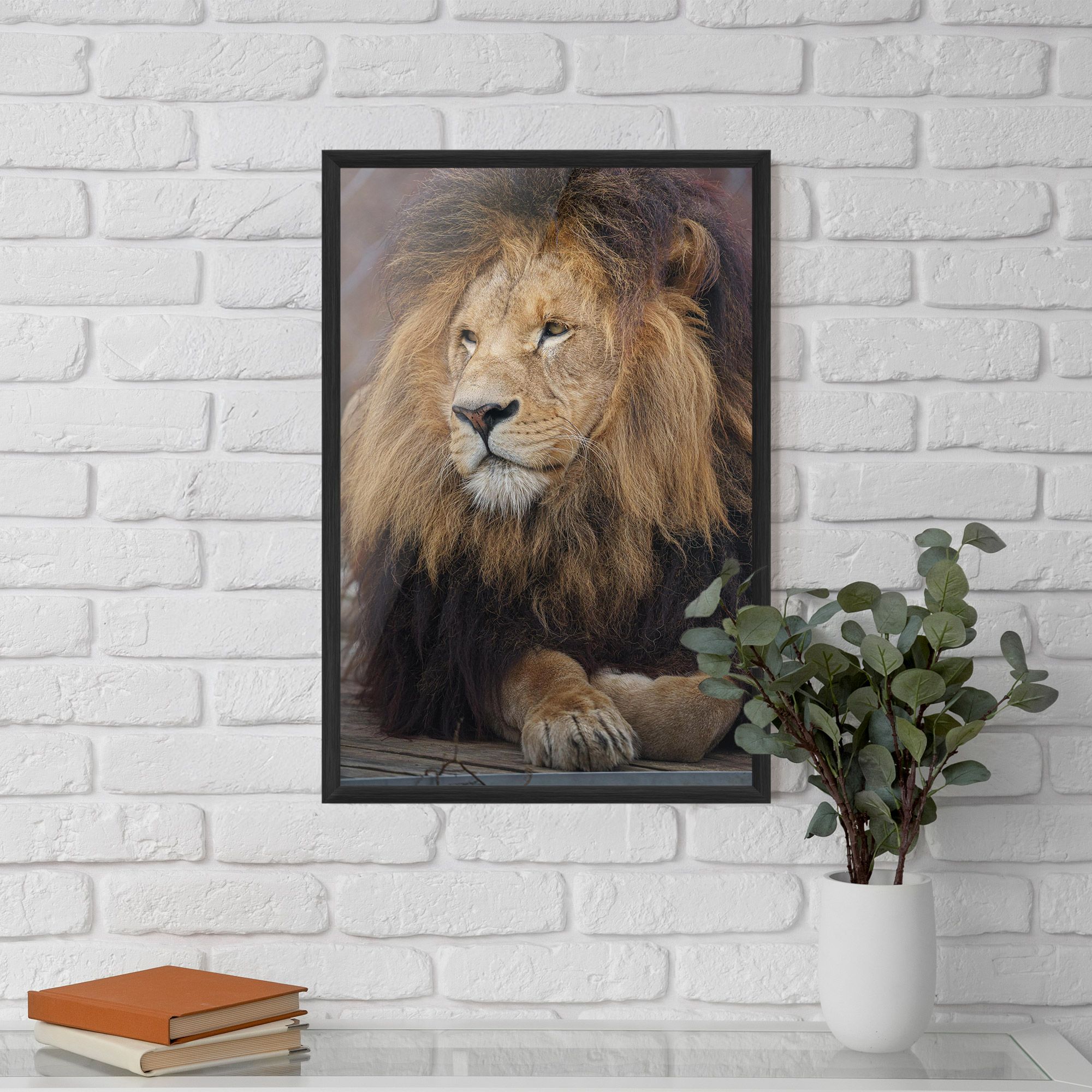Lion Chilling mockup 5